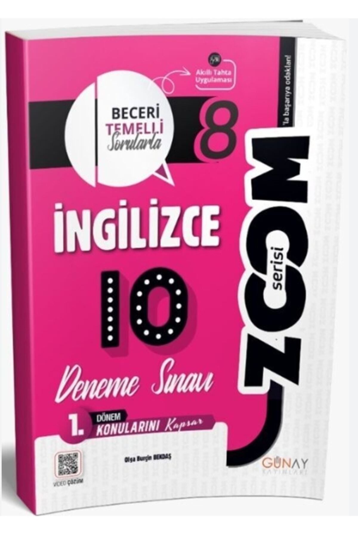 Günay Yayınları 8. Sınıf Ingilizce Zoom 1. Dönem 10'lu Deneme