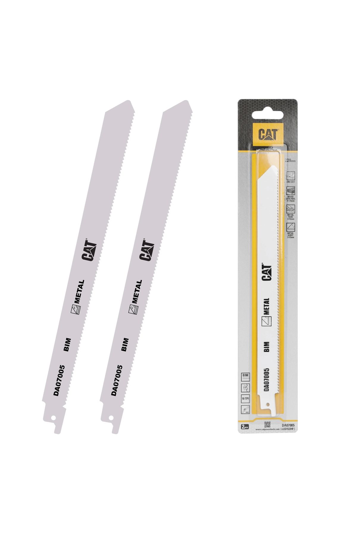 ShopNova CAT DA07005 228mm 2 Parça Profesyonel Metal/Çivili Ahşap Kesme Tilki Kuyruğu Testere Ucu
