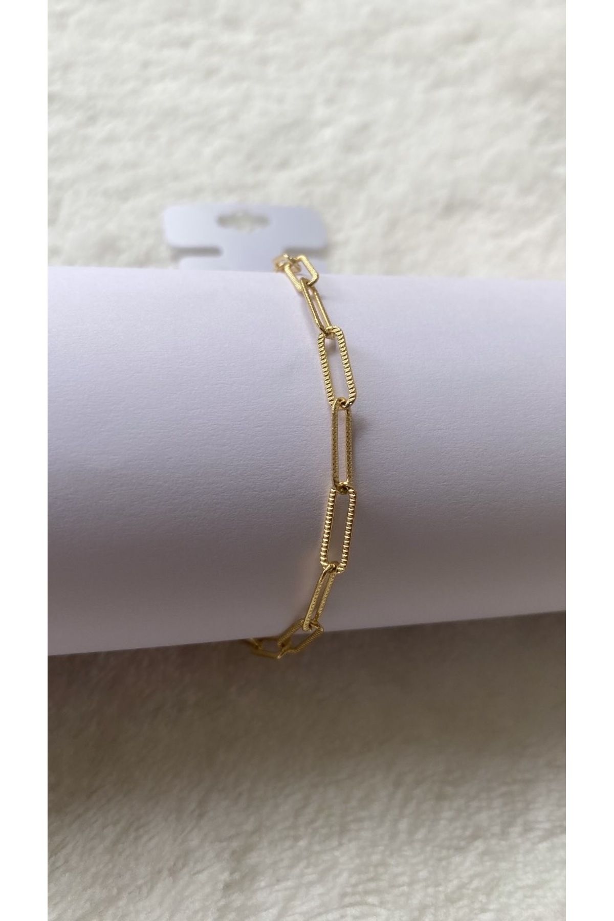 NİSSBEBE XUPİNG JEWELRY VİP Bileklik 14K Renk KARARMAZ Çelik Bileklik (DOĞALTAŞ BİLEKLİK HEDİYE)