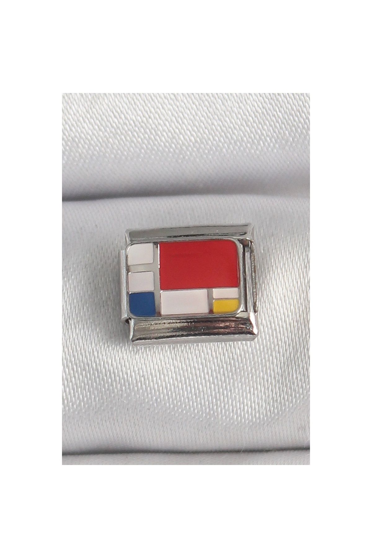 maarketim 316L Çelik Gümüş Renk Karışık Renk Portre Model Nomination Charm