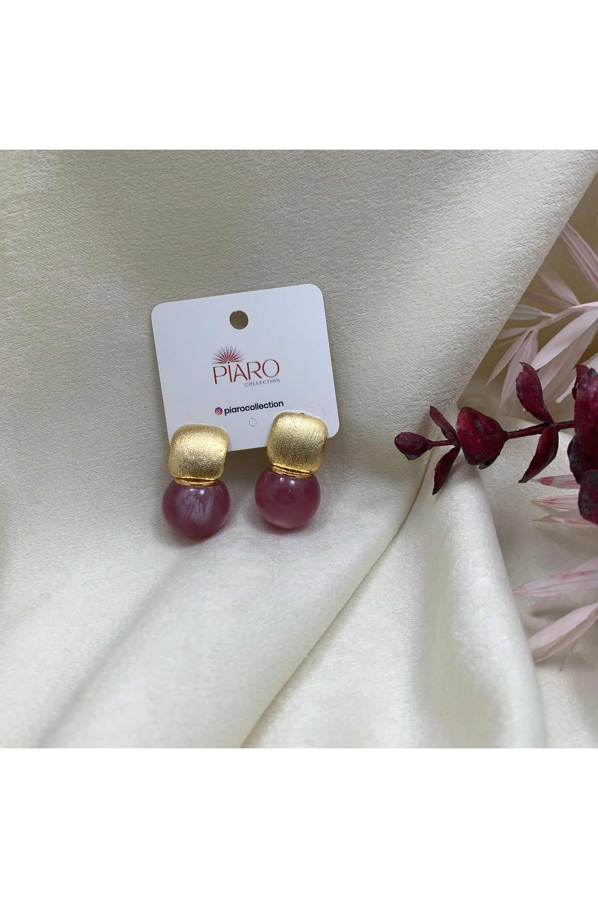 Piaro Collection Renkli Top Çelik Küpe