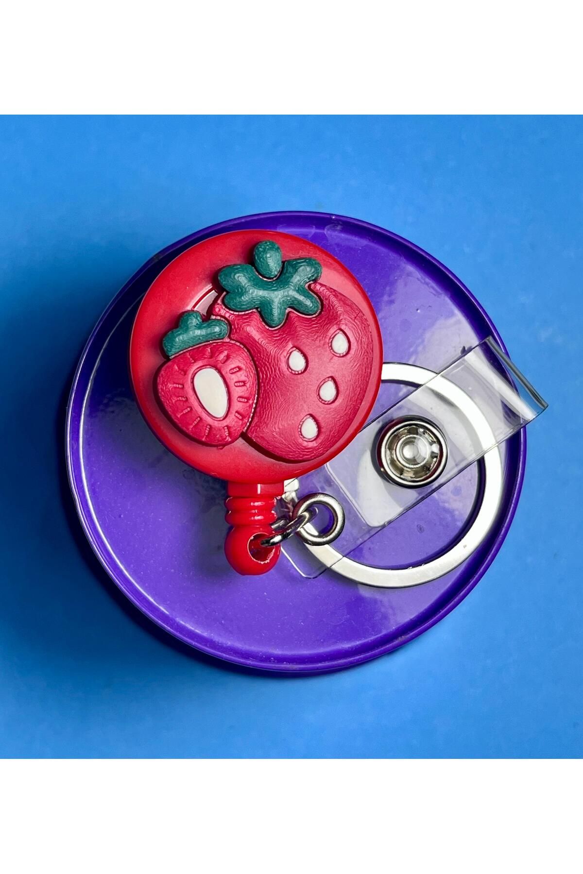 dr hande-Yoyo Badge with Key "Strawberry" Yoyo Badge Holder 3