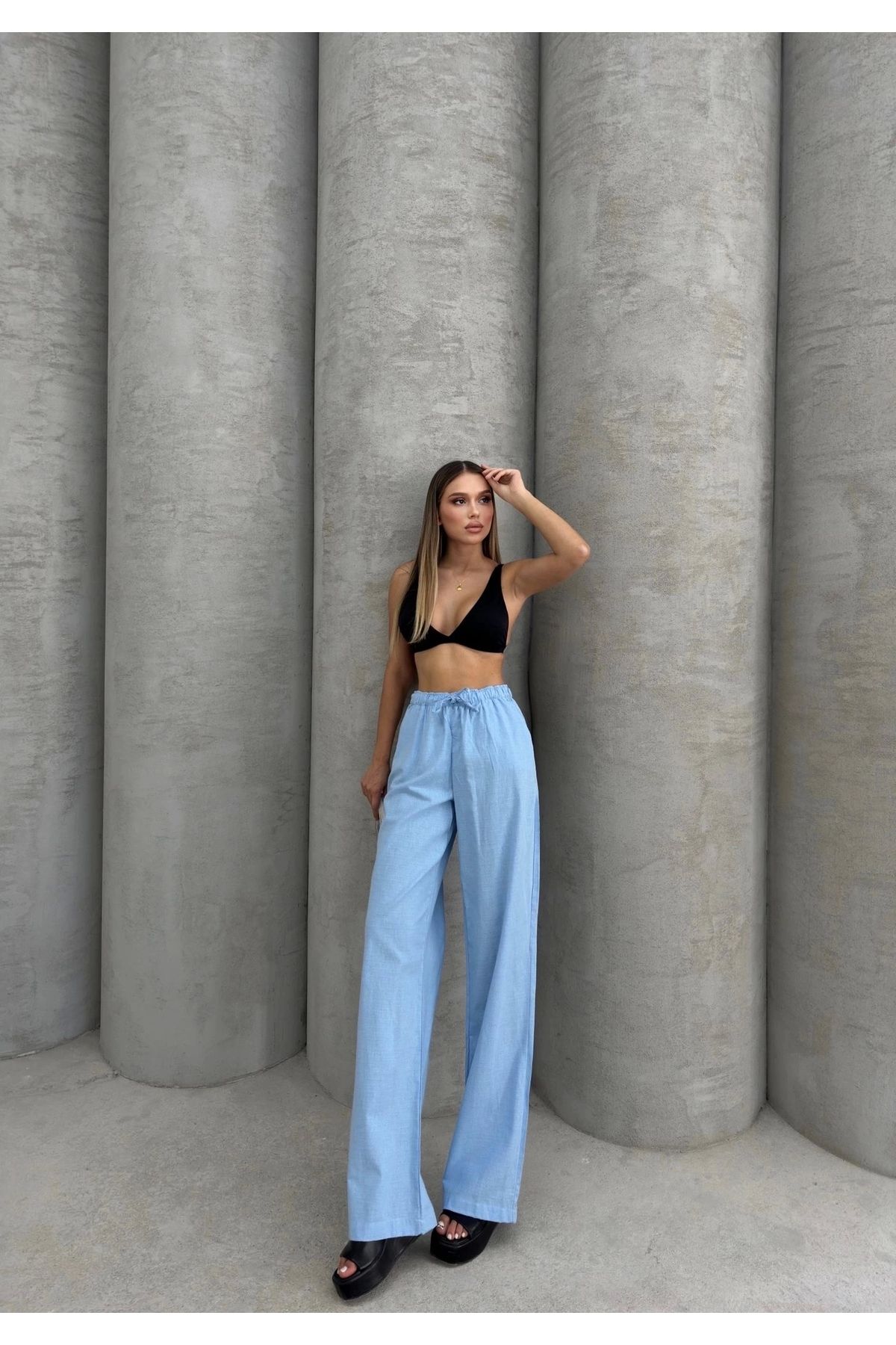 OurStyles Keten pantolon