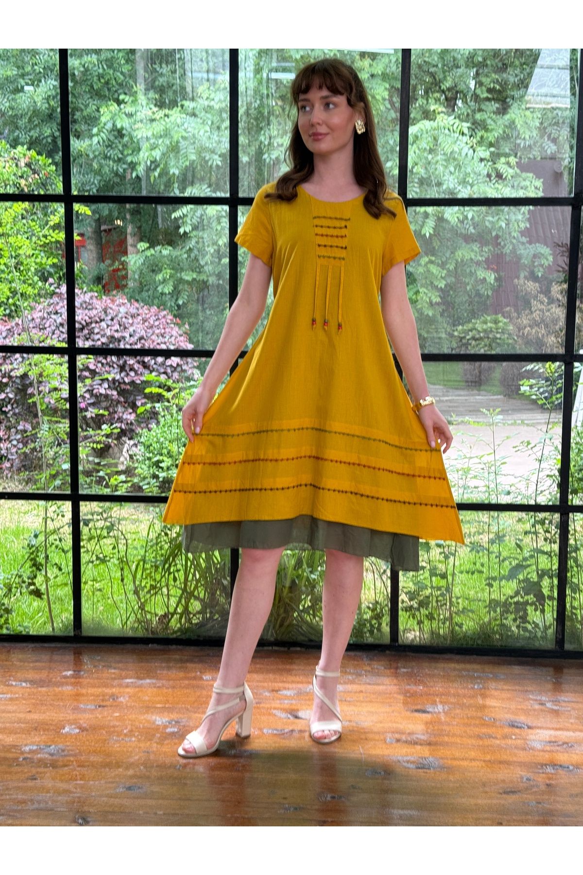 Butik Esra Kandemir YAZLIK PAMUK KUMAŞ ELBİSE