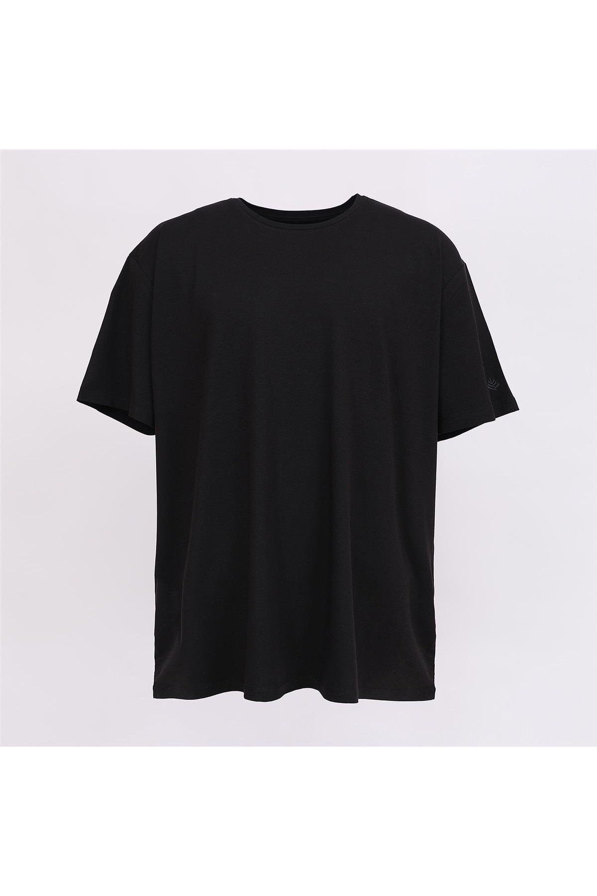 Dio Rise Erkek O Yaka Kısa Kol Tişört - (3XL-5XL) - BSM-108 - Siyah