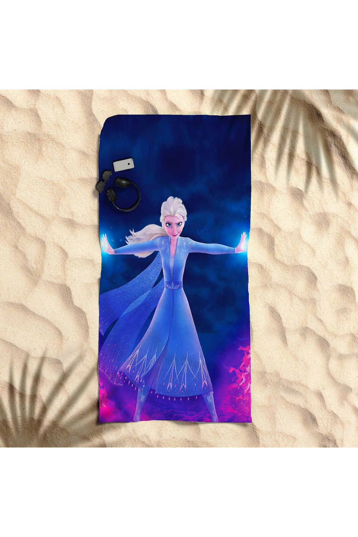 hediyechy GİFT DUVET COVER elsa 3d baskılı piaj havlusu