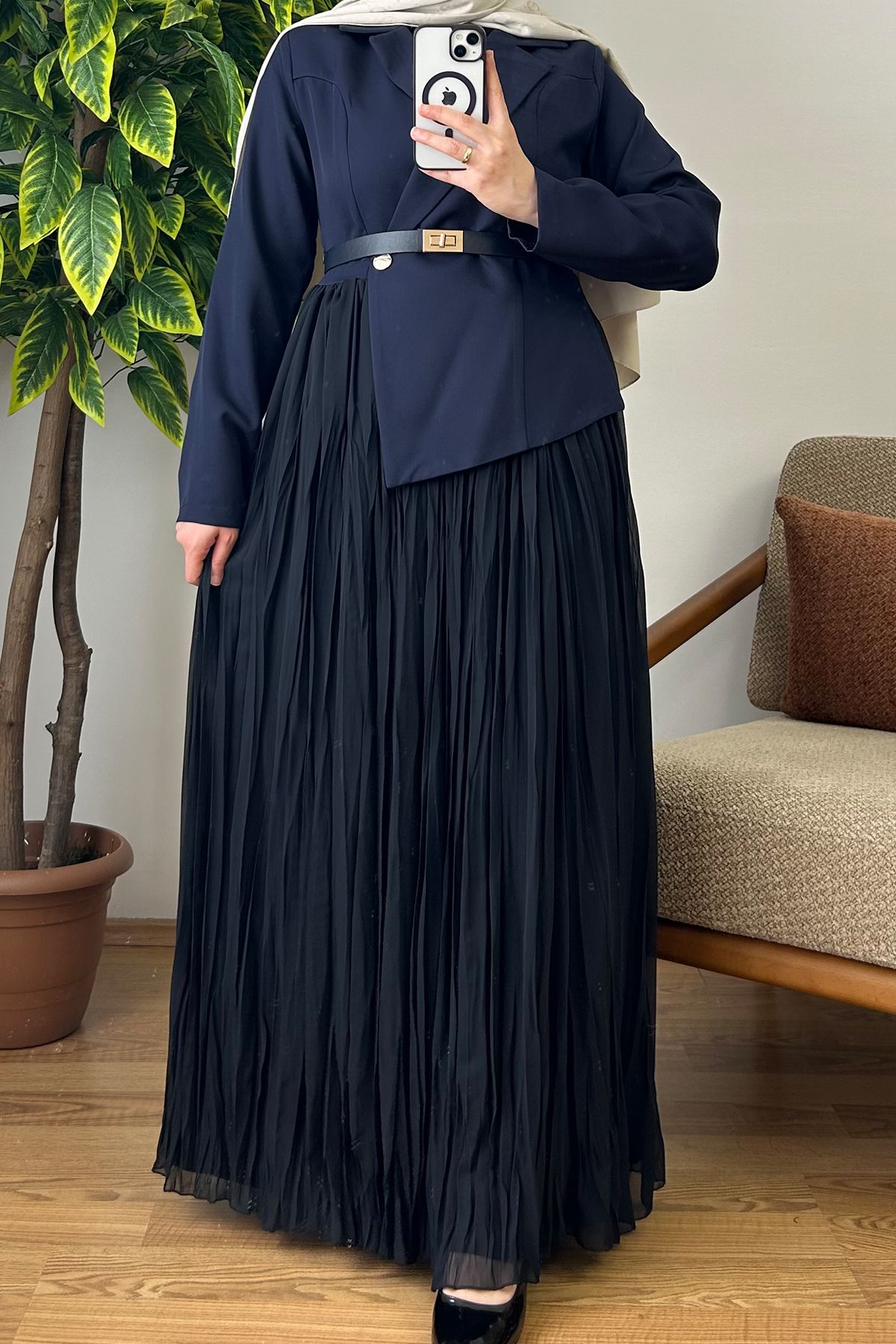 Nees Kruvaze Şifon Elbise