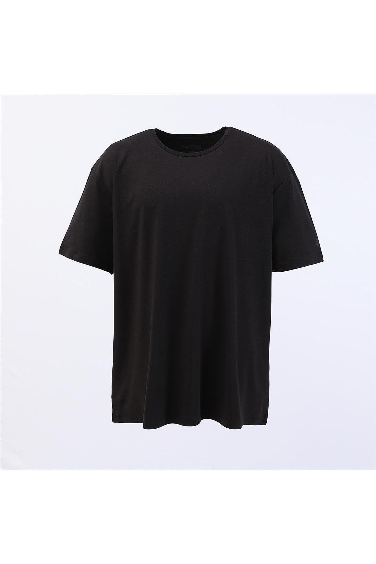 Dio Rise Erkek O Yaka Kısa Kol Tişört - (3XL-7XL) - BSM-109 - Siyah