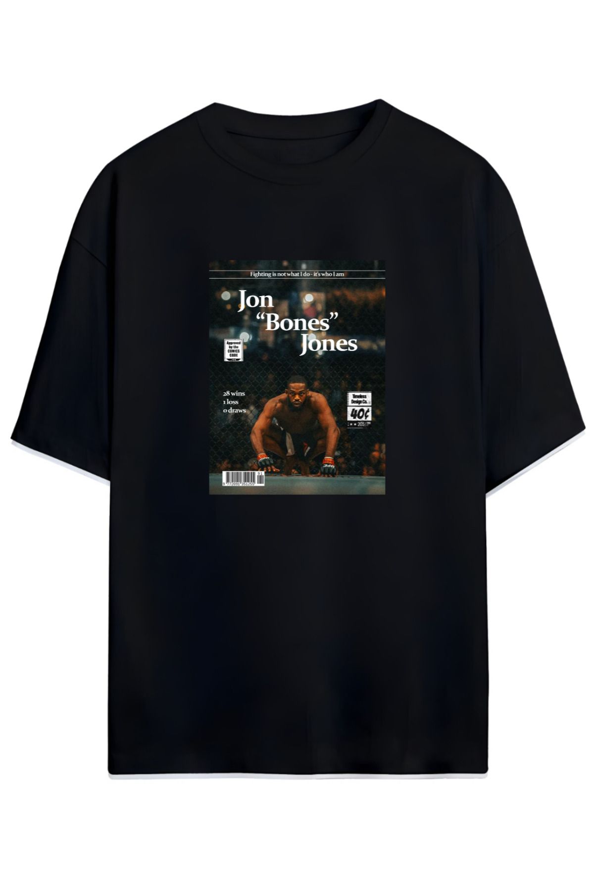 MAGORS Jon Jones UFC Baskılı Oversize T-Shirt