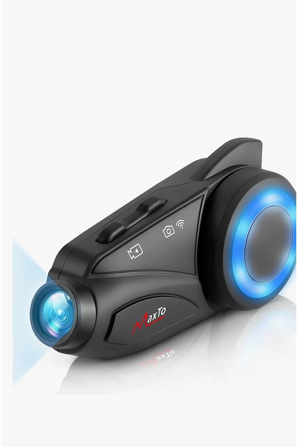 Protonust Kameralı İntercom Su Geçirmez HD geniş açı Lens 1080P Bluetooth FM Wifi kask 1000M Motor kulaklık