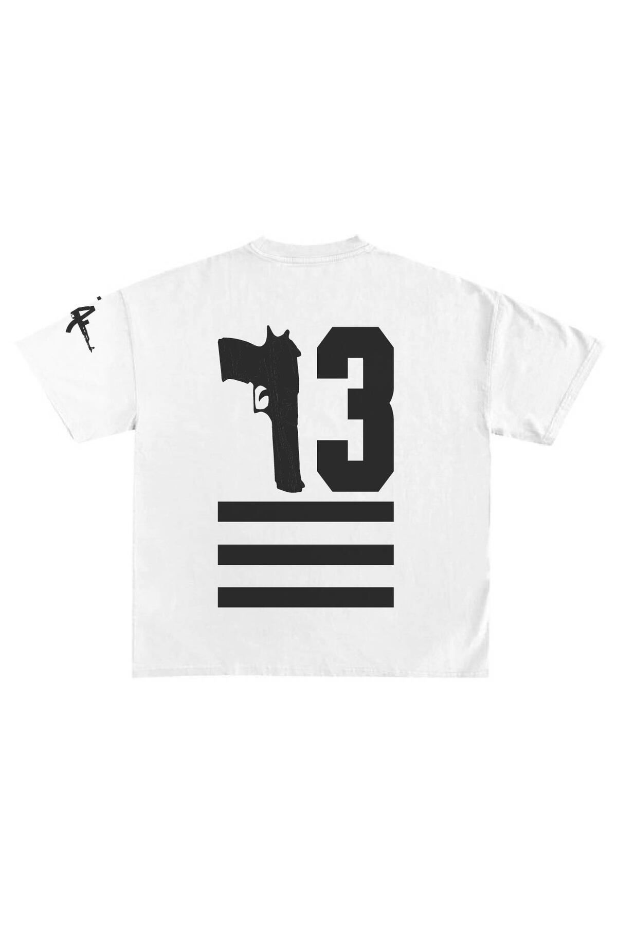 RawNox Unisex Bol Kalıp RawNox Gangsta Series 13 Baskılı Tshirt