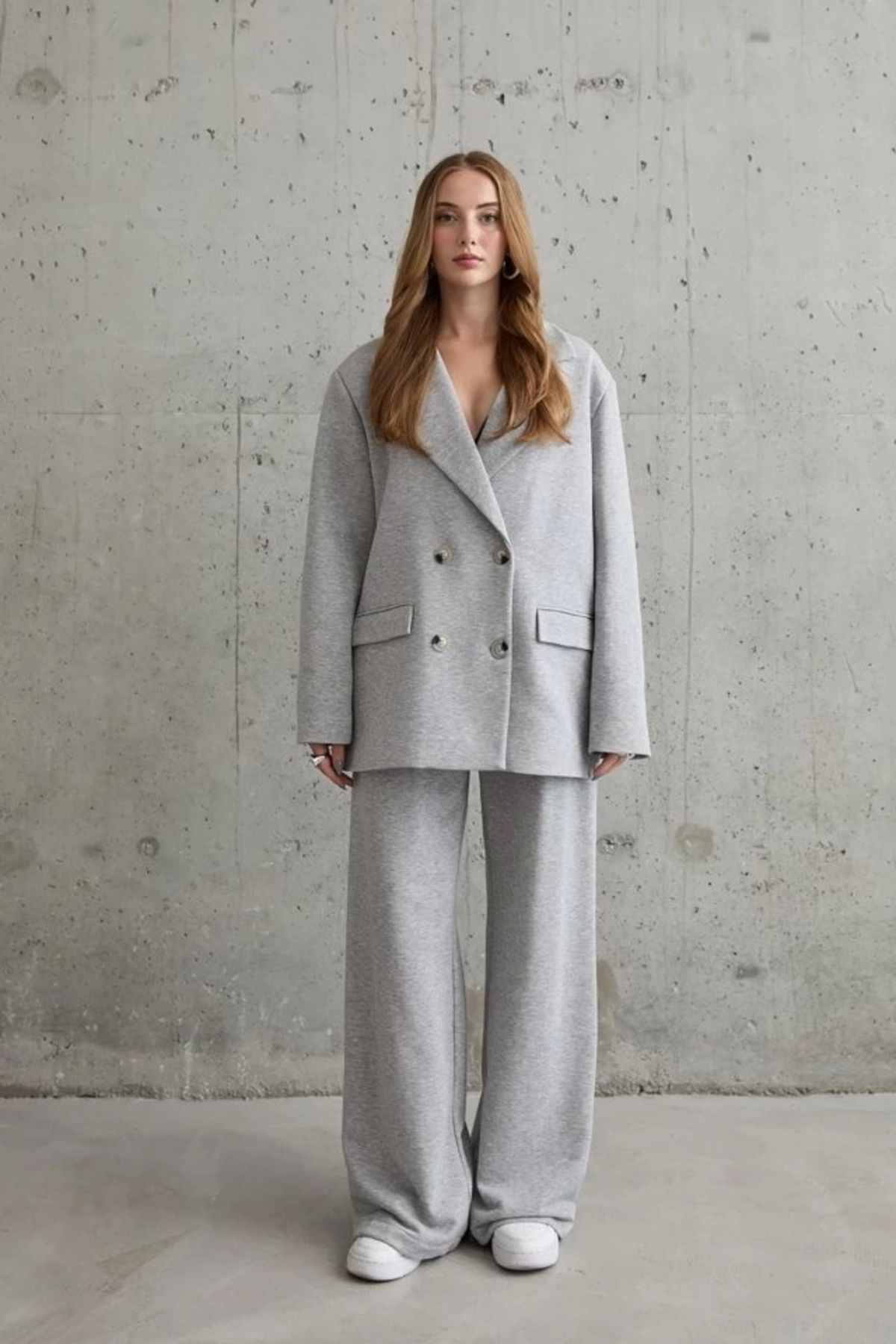 MODA Gri 3İplik Comfort Ceket Ve Pantolon Takım