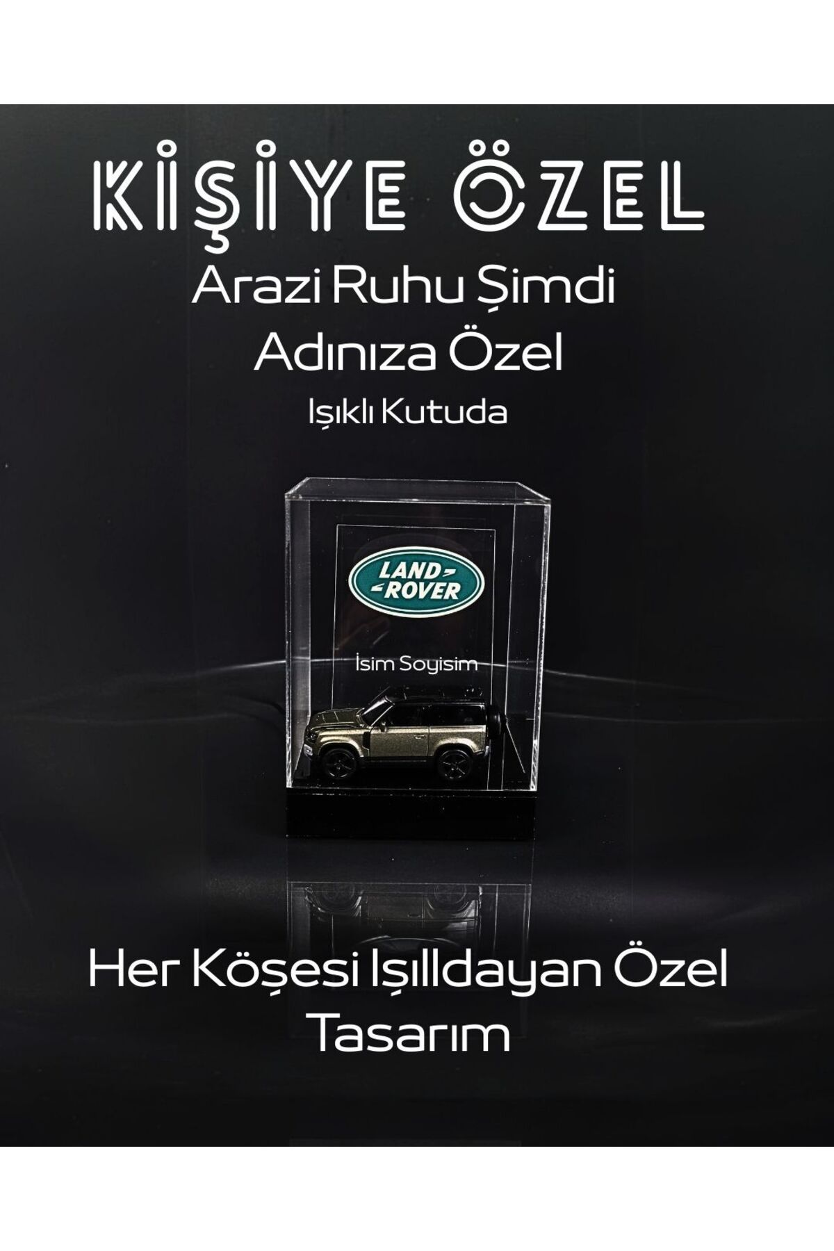 iscom LED Işıklı Kişiye Özel Arabalı Tasarım Kutu