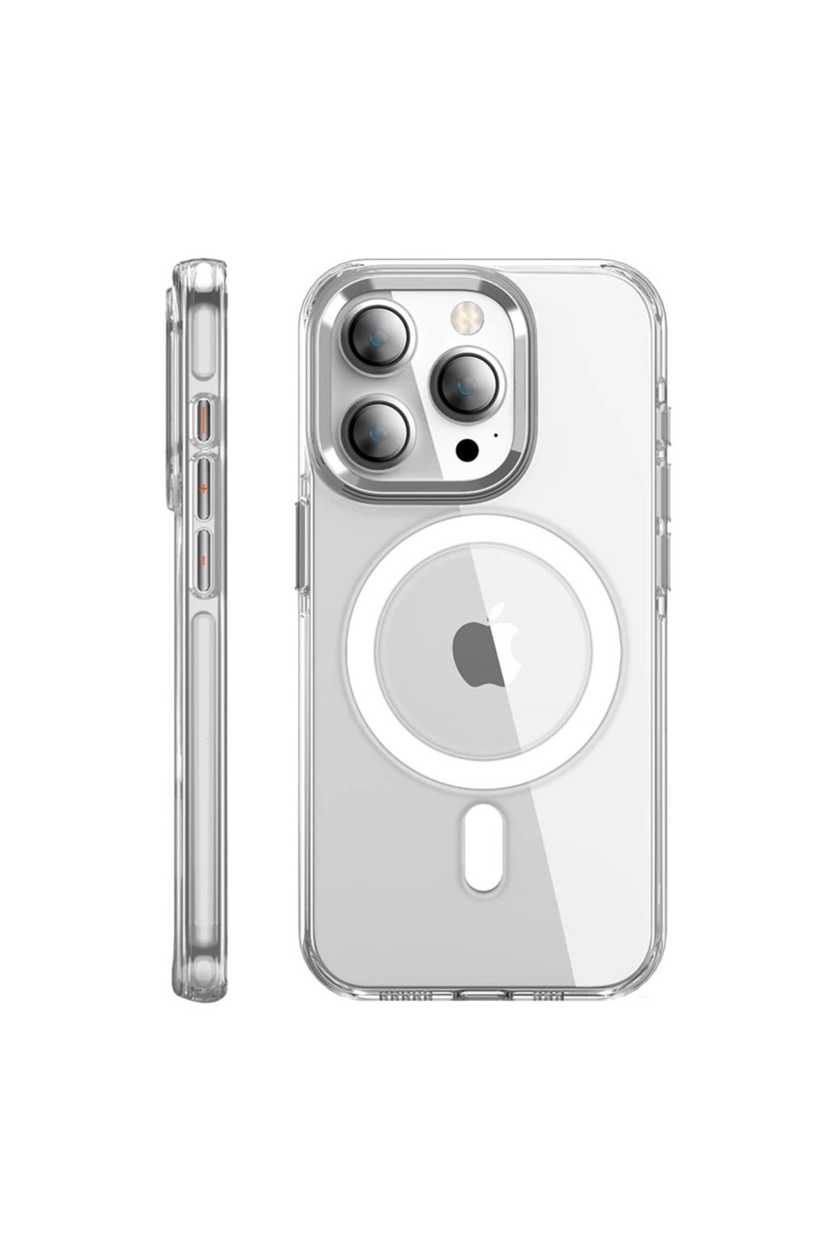 damperglass Crystal Hammer Serisi Sararmaz Şeffaf Kılıf - iPhone 15 Pro Max