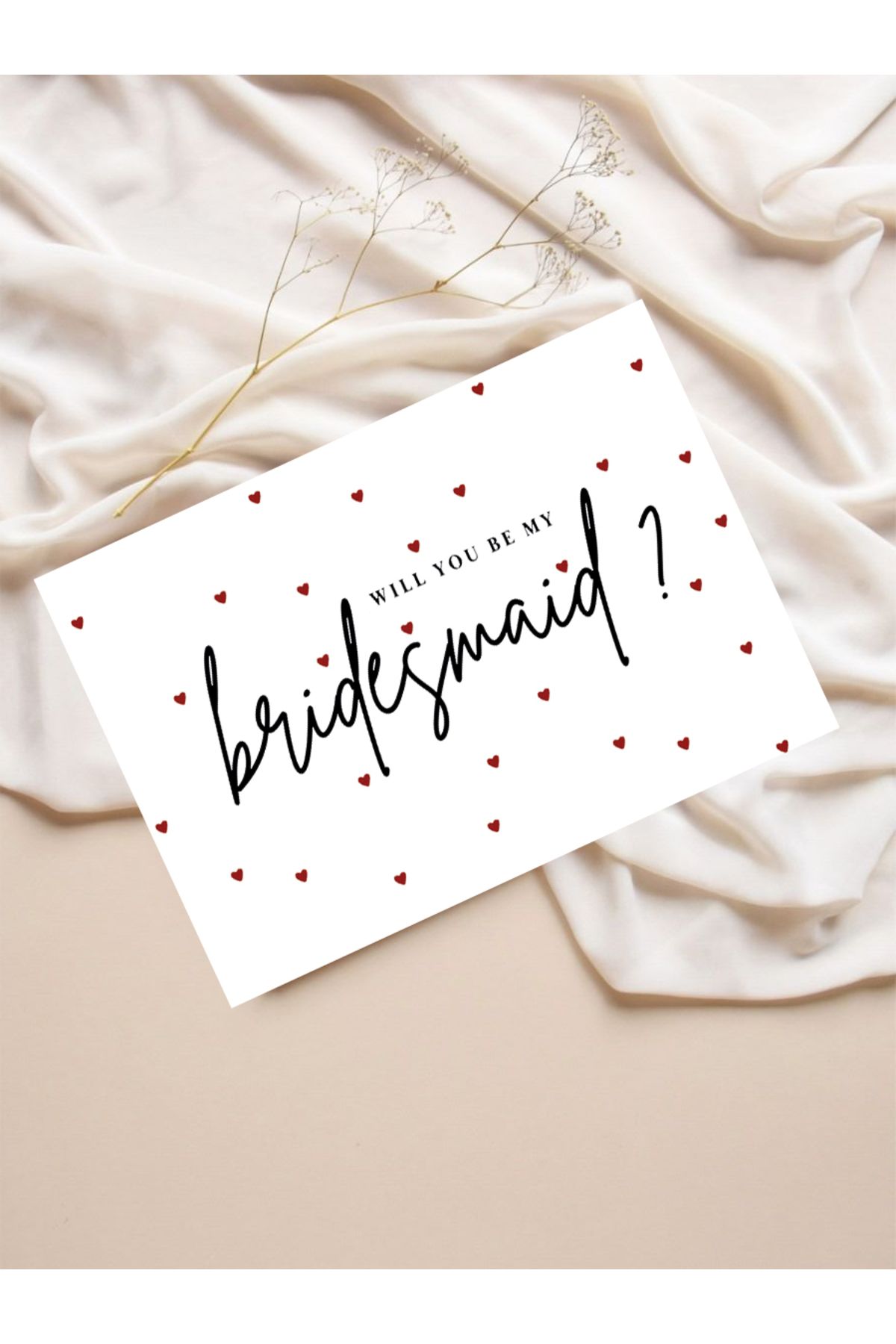 Pankart Evi Bekarlığa Veda Nedime / Bridesmaids Kartları - 8 adet - Bride To Be - Will You Be My Bridesmaid