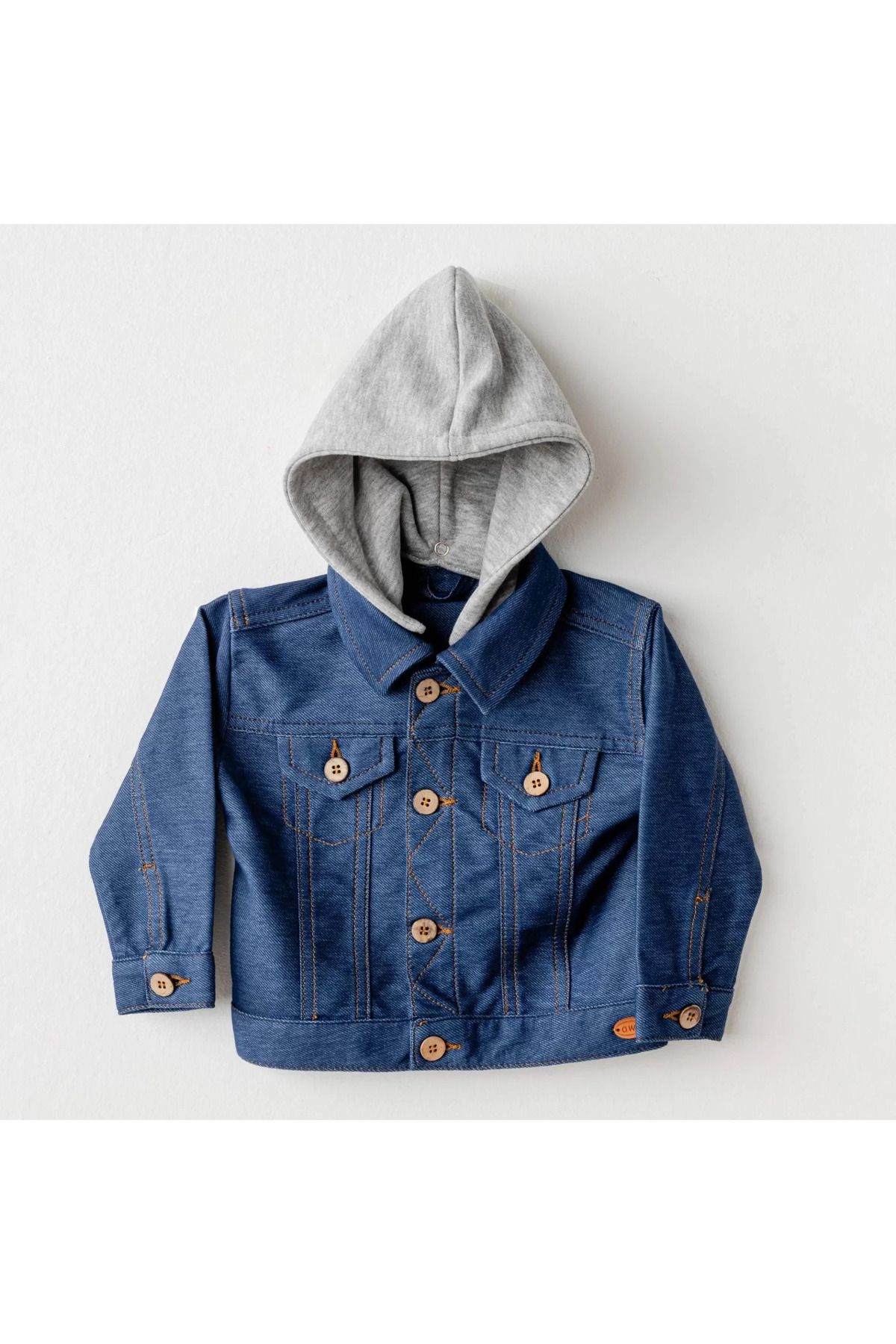 Mu Art Andywawa Ac25936 Jacket Casual Bebek Ceket İndigo