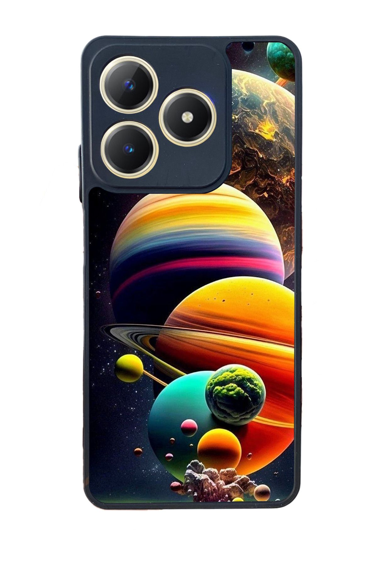 realme C63 Mat Uyumlu Siyah Kılıf – Yumuşak Silikon, Koruyucu, Şok Emici Kapak
