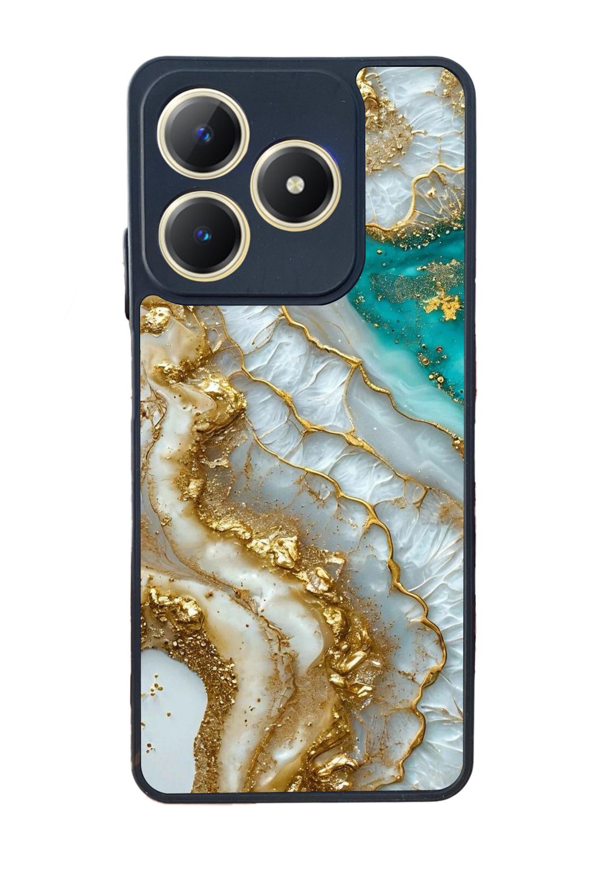 realme C61 Mat Uyumlu Siyah Kılıf – Yumuşak Silikon, Koruyucu, Şok Emici Kapak