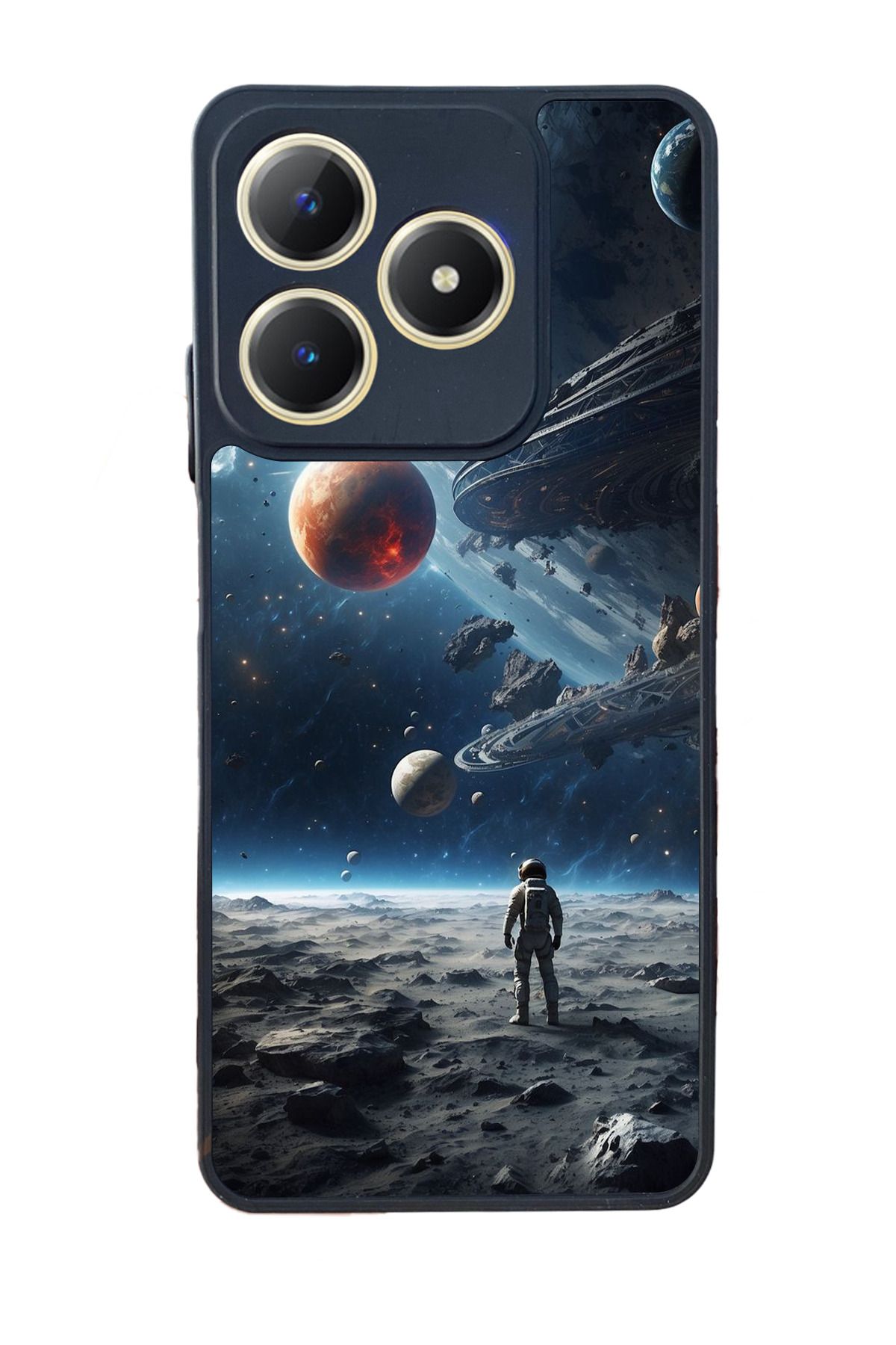 BGAKSESUAR Infınıx Smart 8 Pro Mat Uyumlu Siyah Kılıf – Yumuşak Silikon, Koruyucu, Şok Emici Kapak