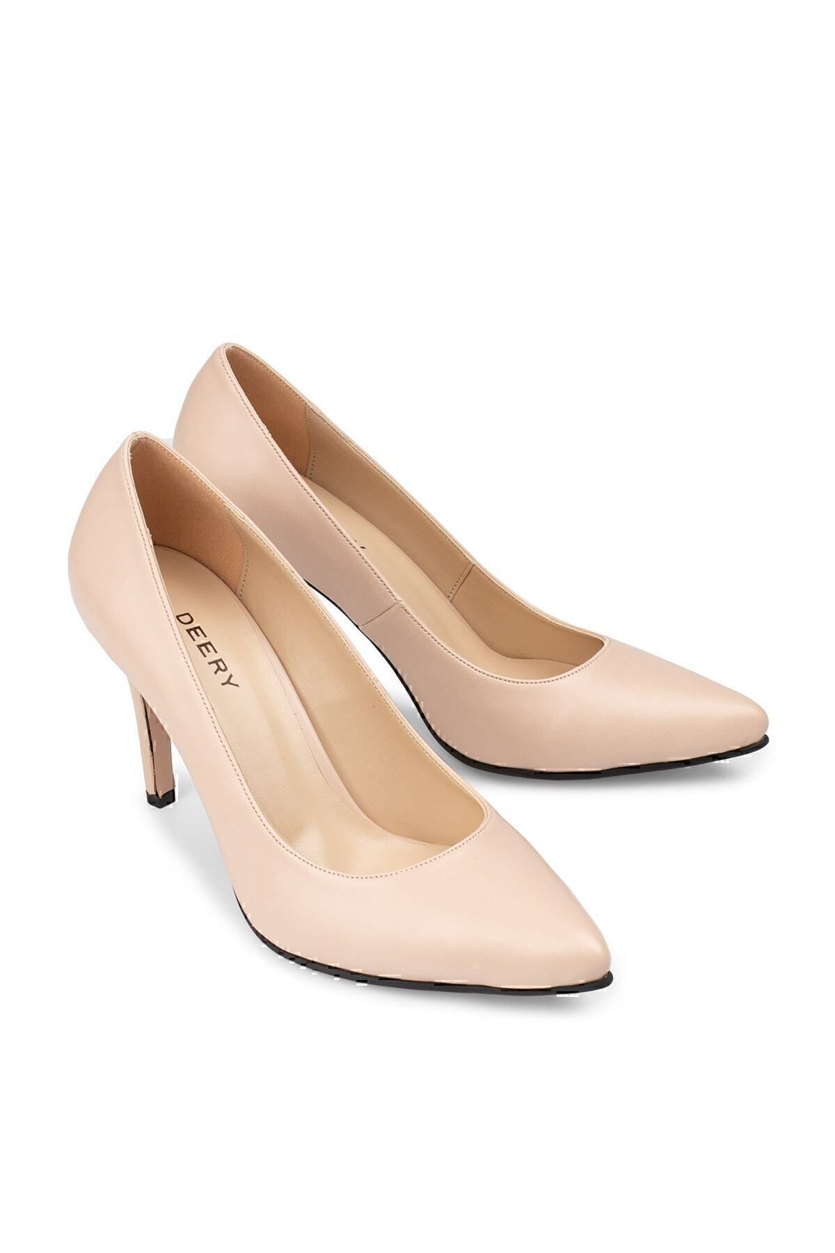 Deery Pantofi Clasici Cu Toc De Damă Bej - 40