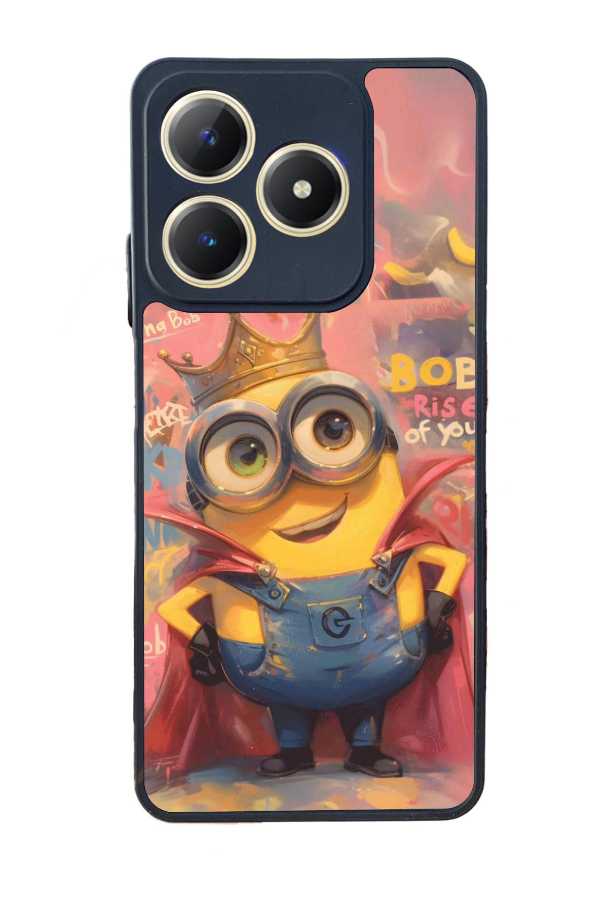 realme C63 Mat Uyumlu Siyah Kılıf – Yumuşak Silikon, Koruyucu, Şok Emici Kapak