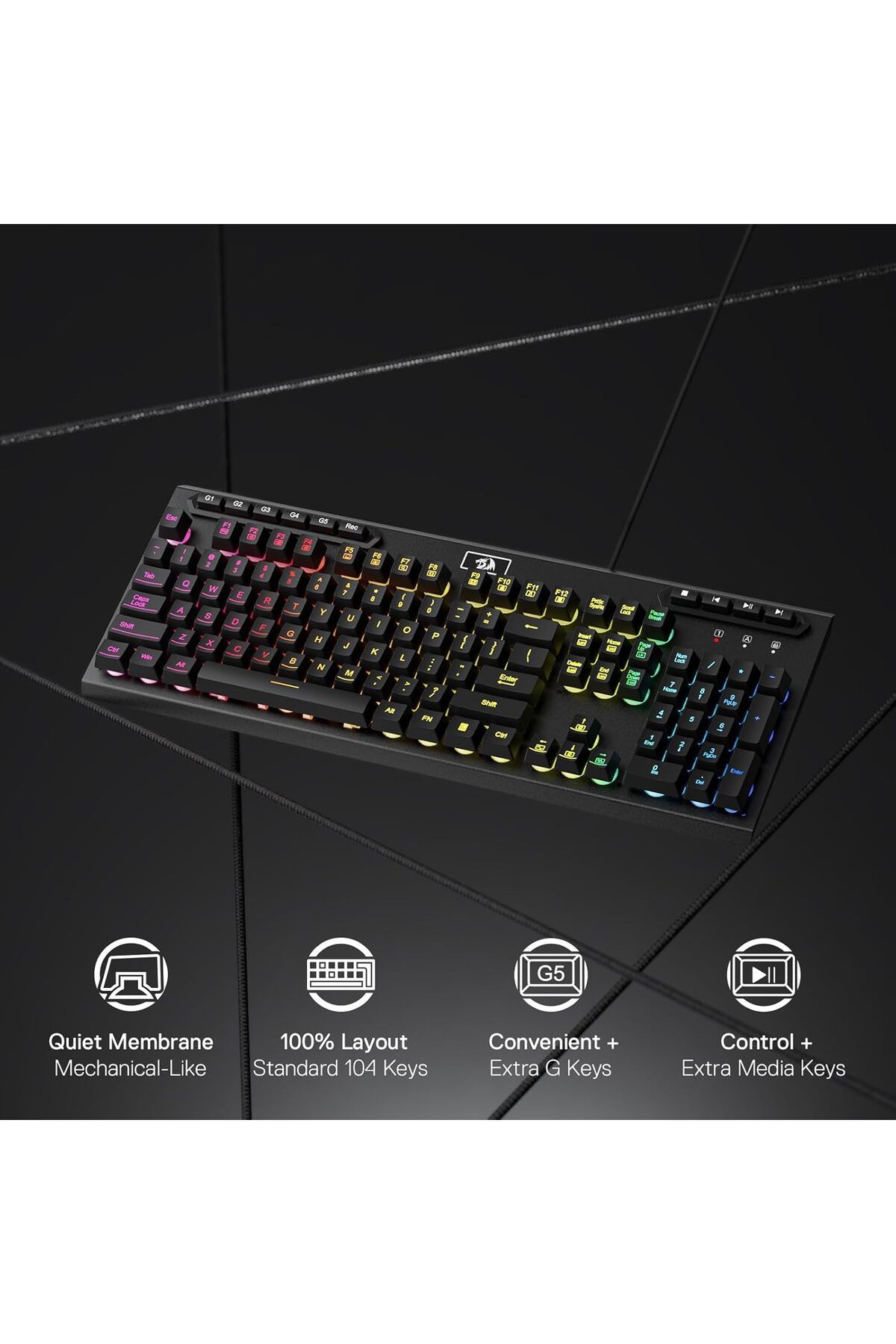 REDRAGON-K513 Gaming Keyboard with RGB Lighting 3