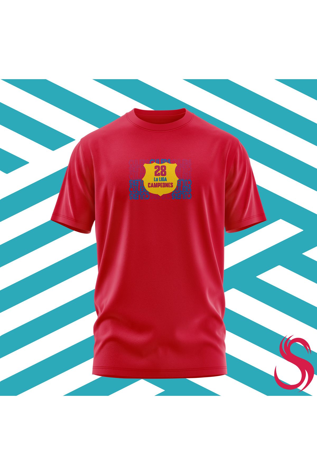 Scudetto T-Shirt Barcelona Culers Campenos Unısex Tişört