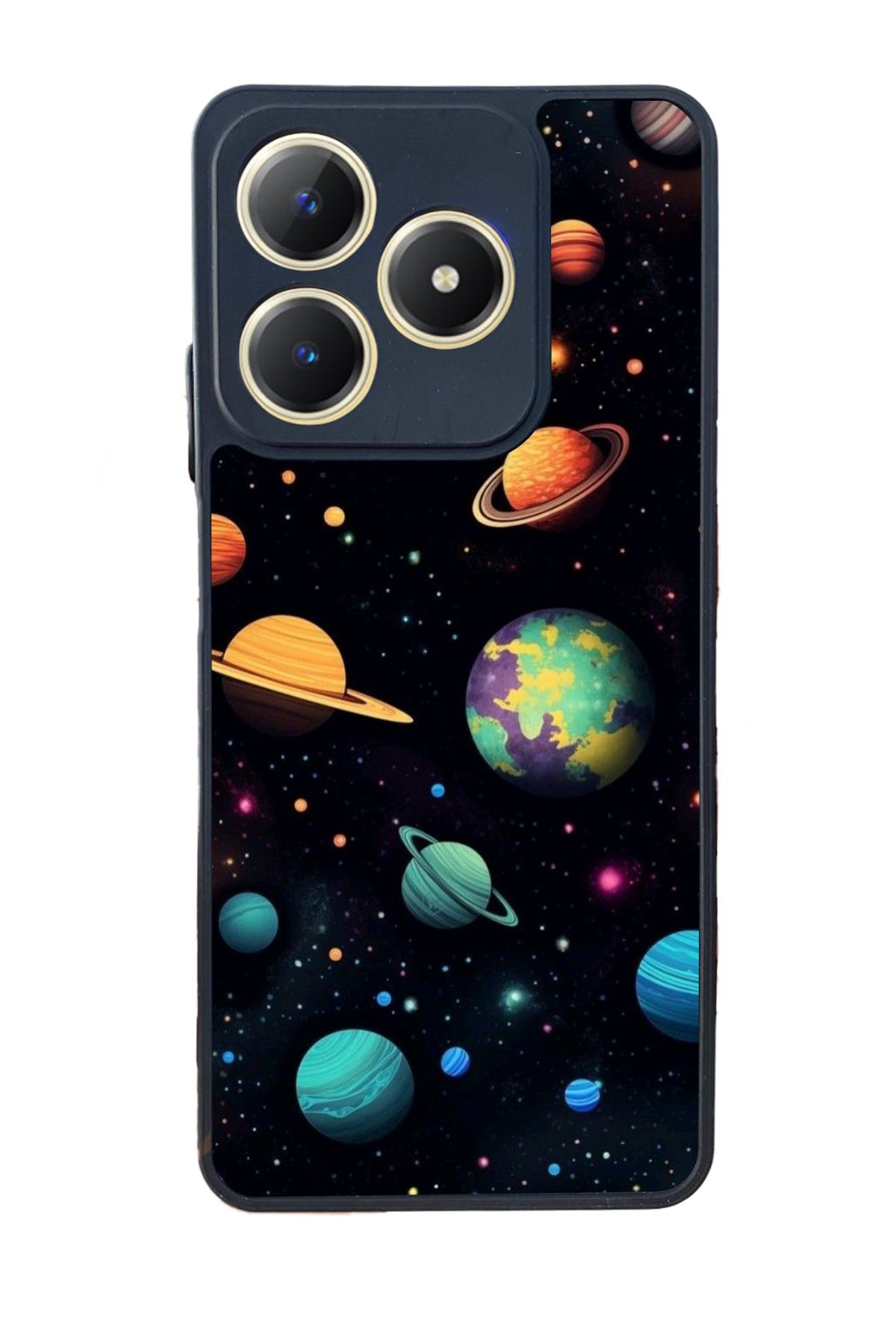 realme C63 Mat Uyumlu Siyah Kılıf – Yumuşak Silikon, Koruyucu, Şok Emici Kapak