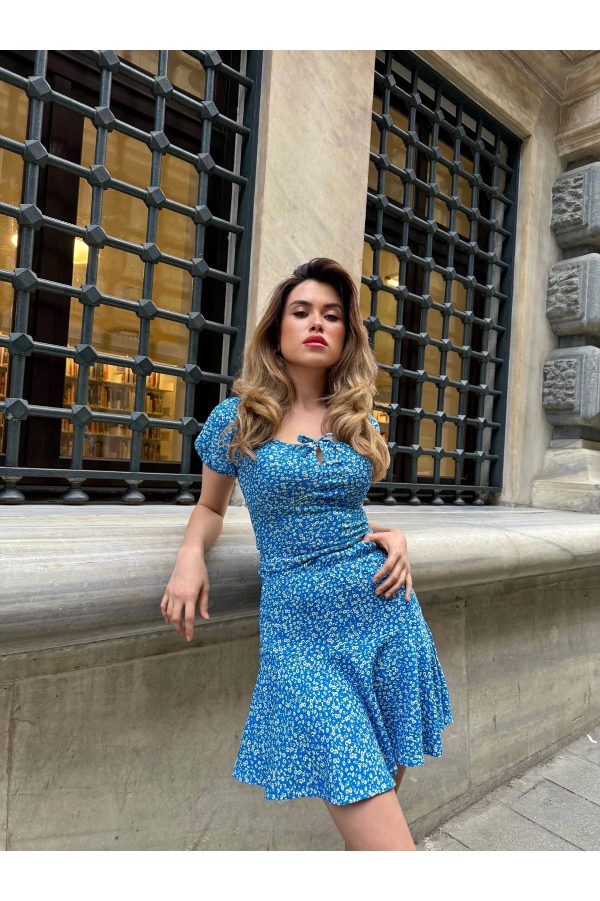 OurStyles Baskılı etekli takım
