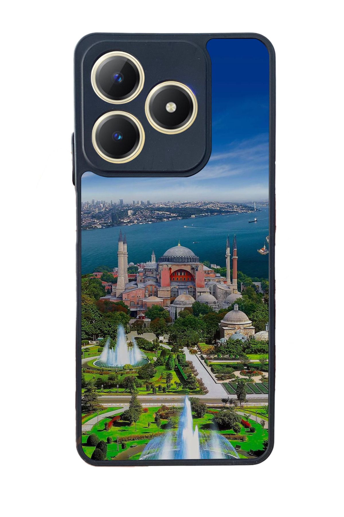 realme C63 Mat Uyumlu Siyah Kılıf – Yumuşak Silikon, Koruyucu, Şok Emici Kapak
