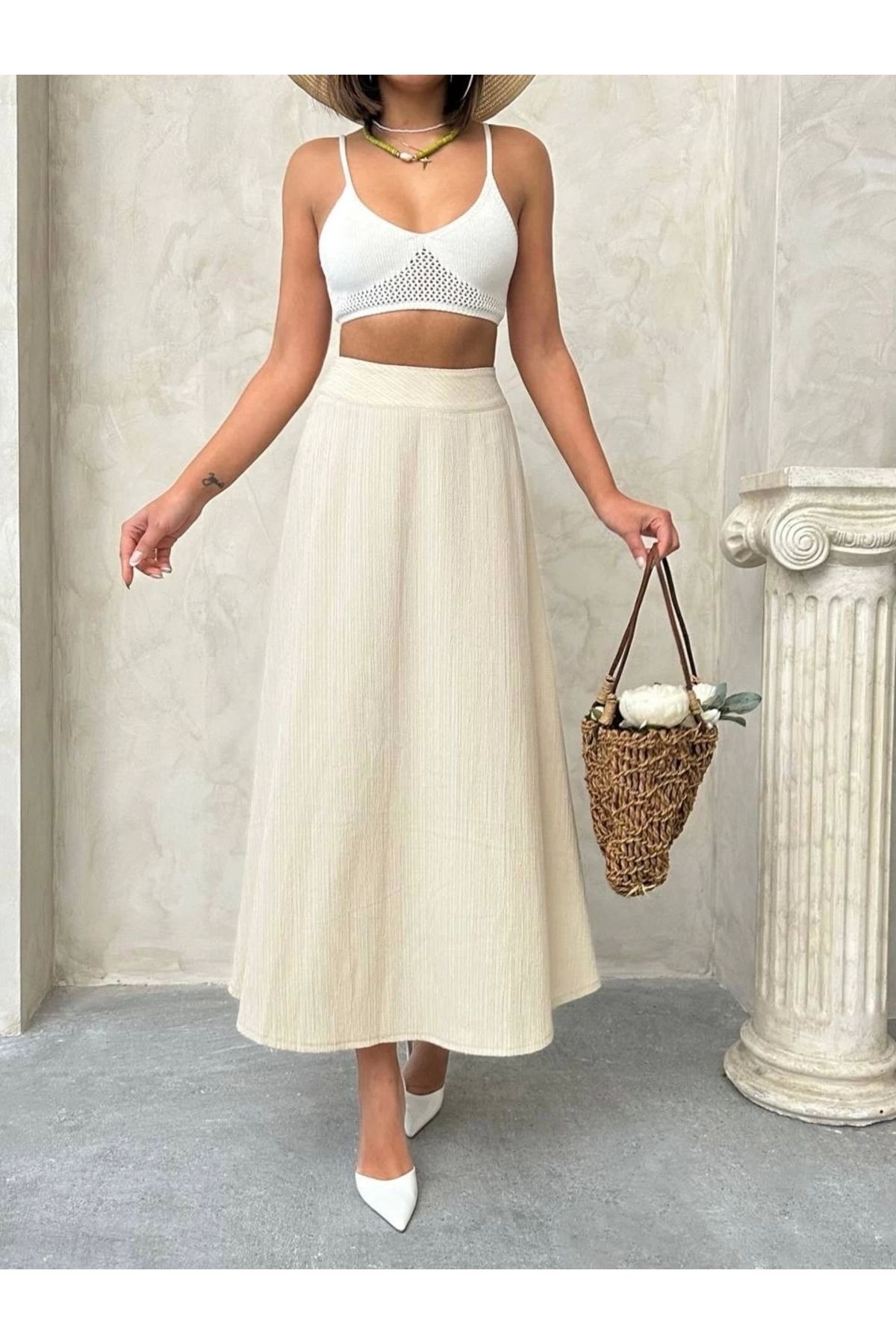 OurStyles Uzun astarlı etek