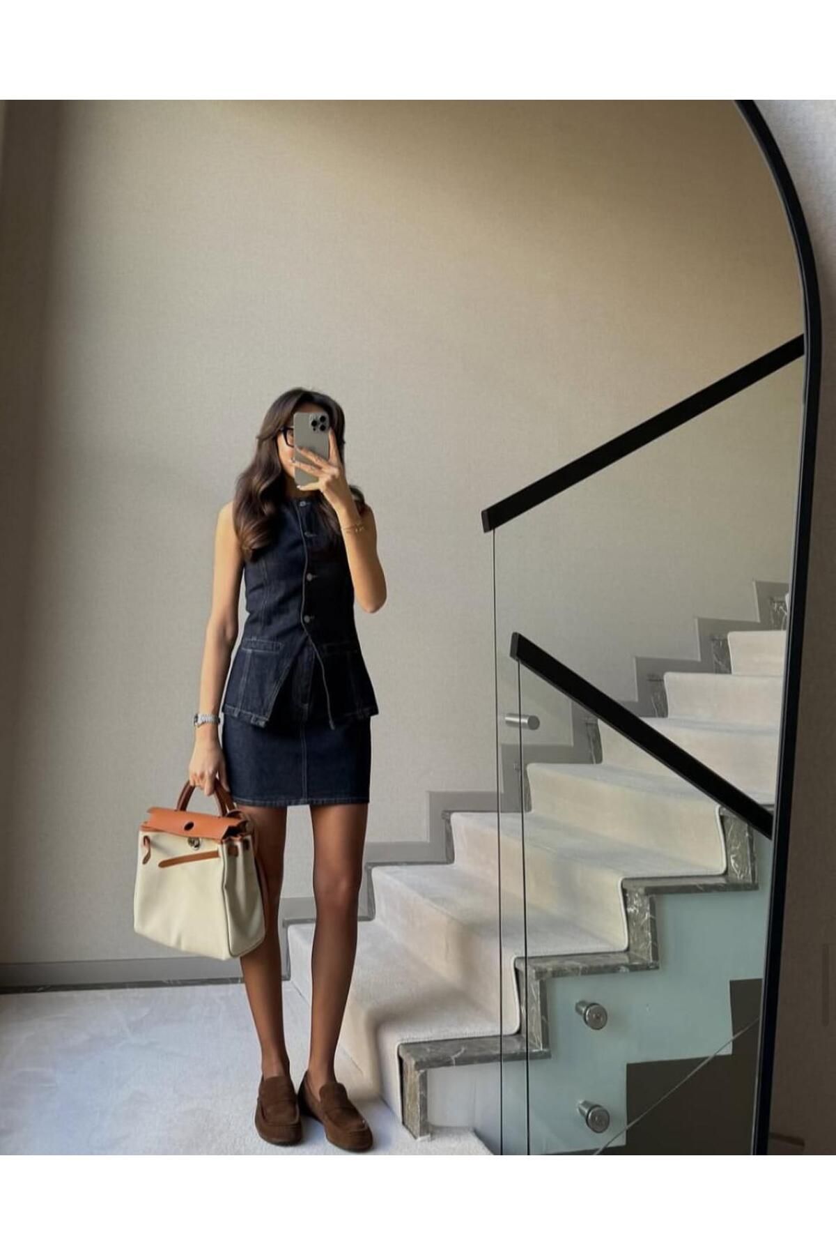 SHOP MY YENİ KOT ETEKLİ YELEKLİ TAKIM
