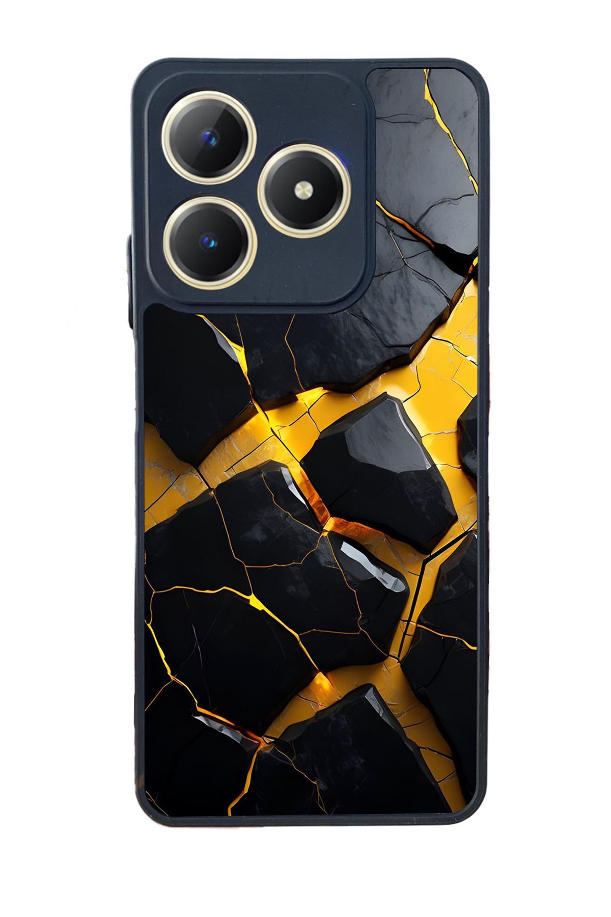 realme C61 Mat Uyumlu Siyah Kılıf – Yumuşak Silikon, Koruyucu, Şok Emici Kapak