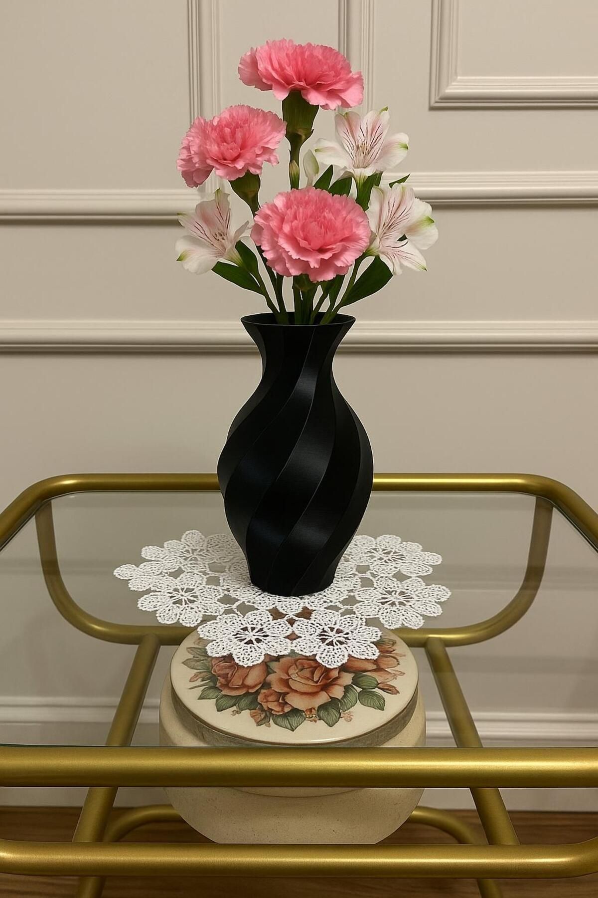 3D Modern Zarif Dekoratif Vazo 3D Baskı - 3 ADET