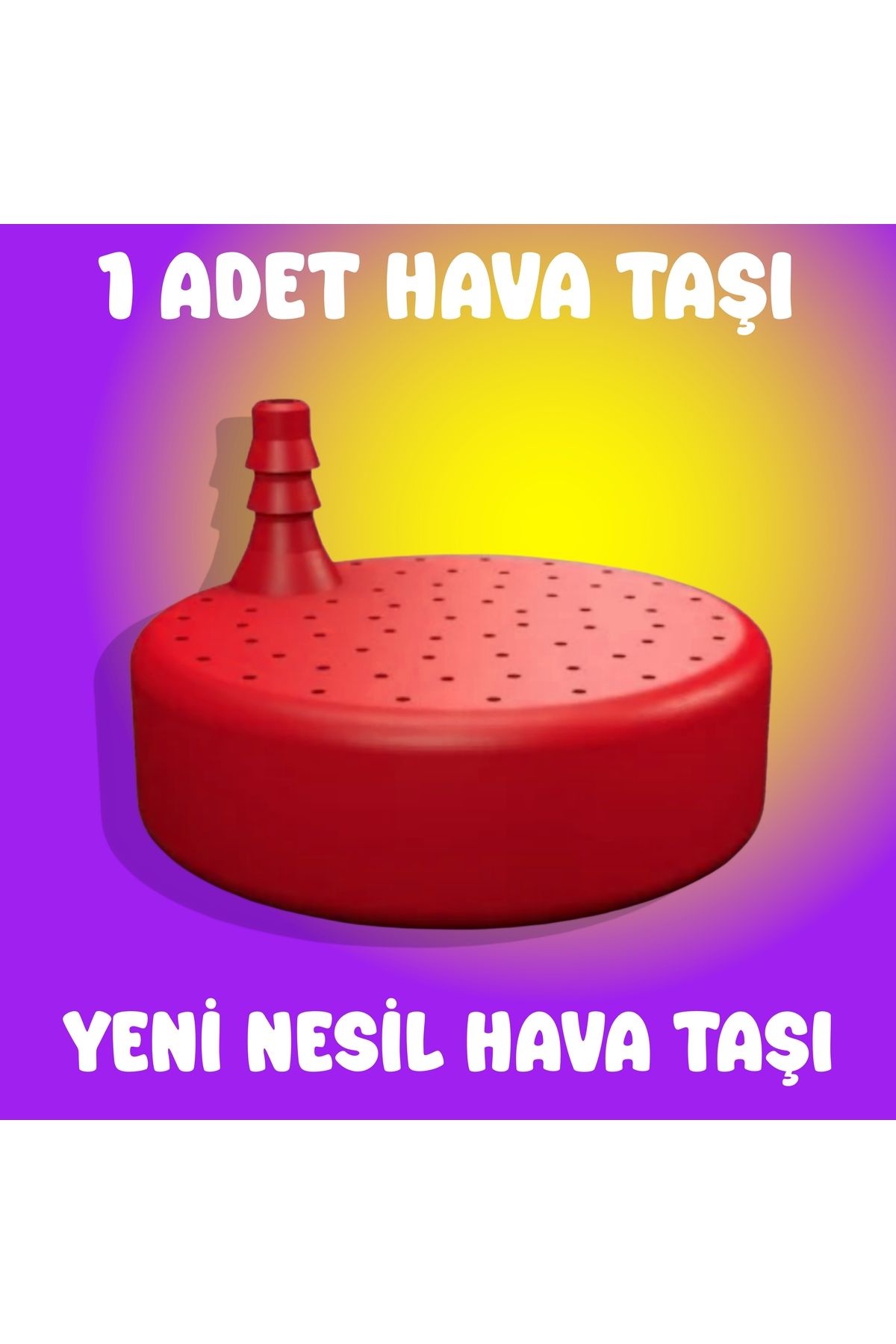Akvaryum Hava Taşı / 1 Adet / Büyük Renkli Hava Taşı / Akvaryum Hava Taşı ( Kırmızı Renk )