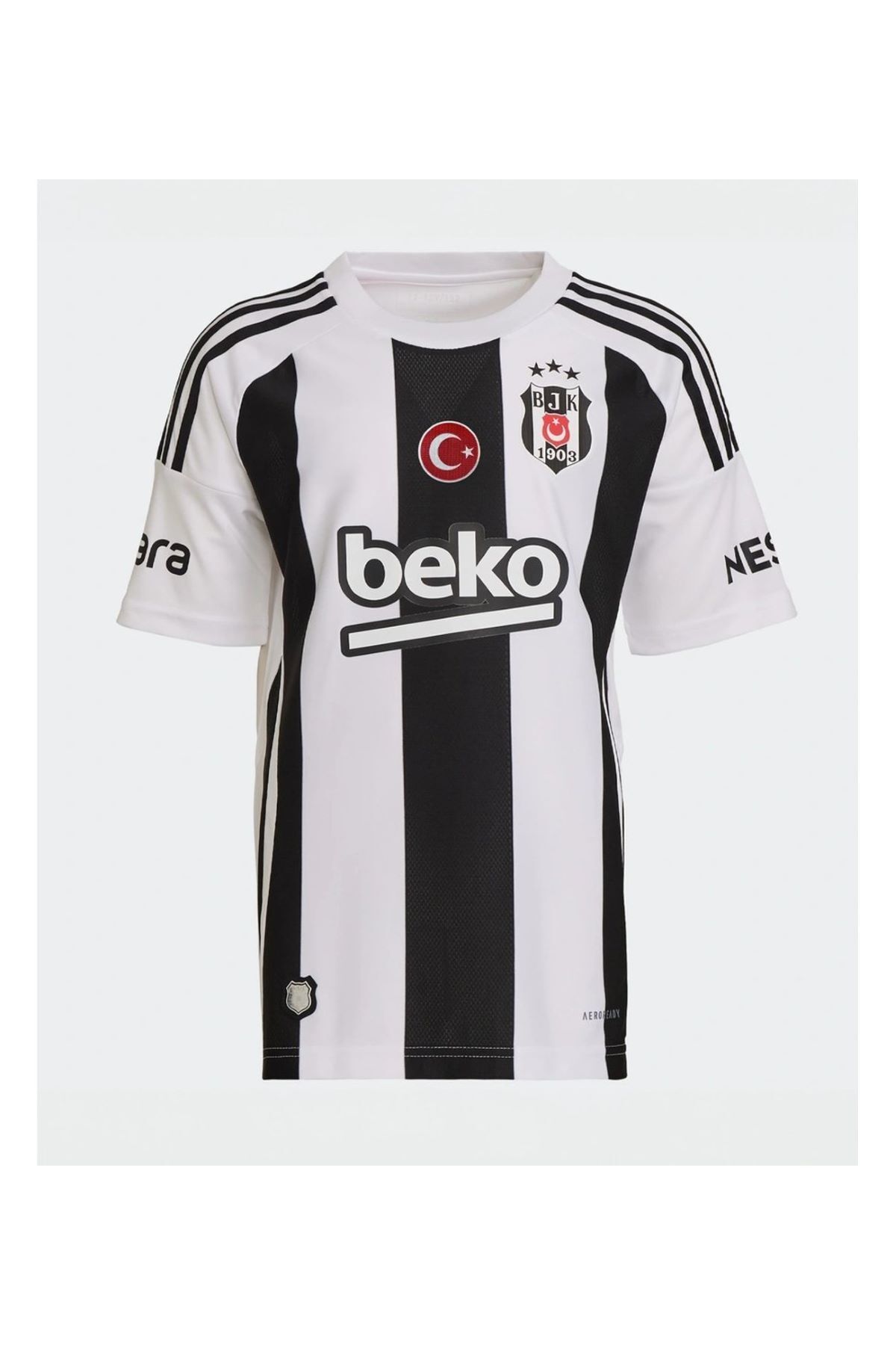 yenteks KOPYA - Beşiktaş. Çubuklu İç Saha 24/25 Sezon Kısa Kol Yetişkin Forma