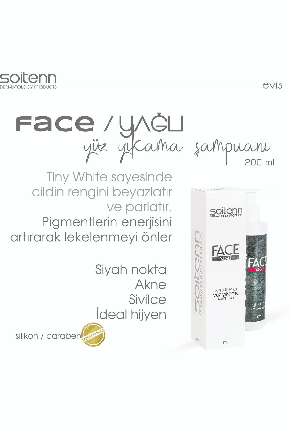 SOİTENN-Face / oily Face Washing Shampoo 200 ml 3