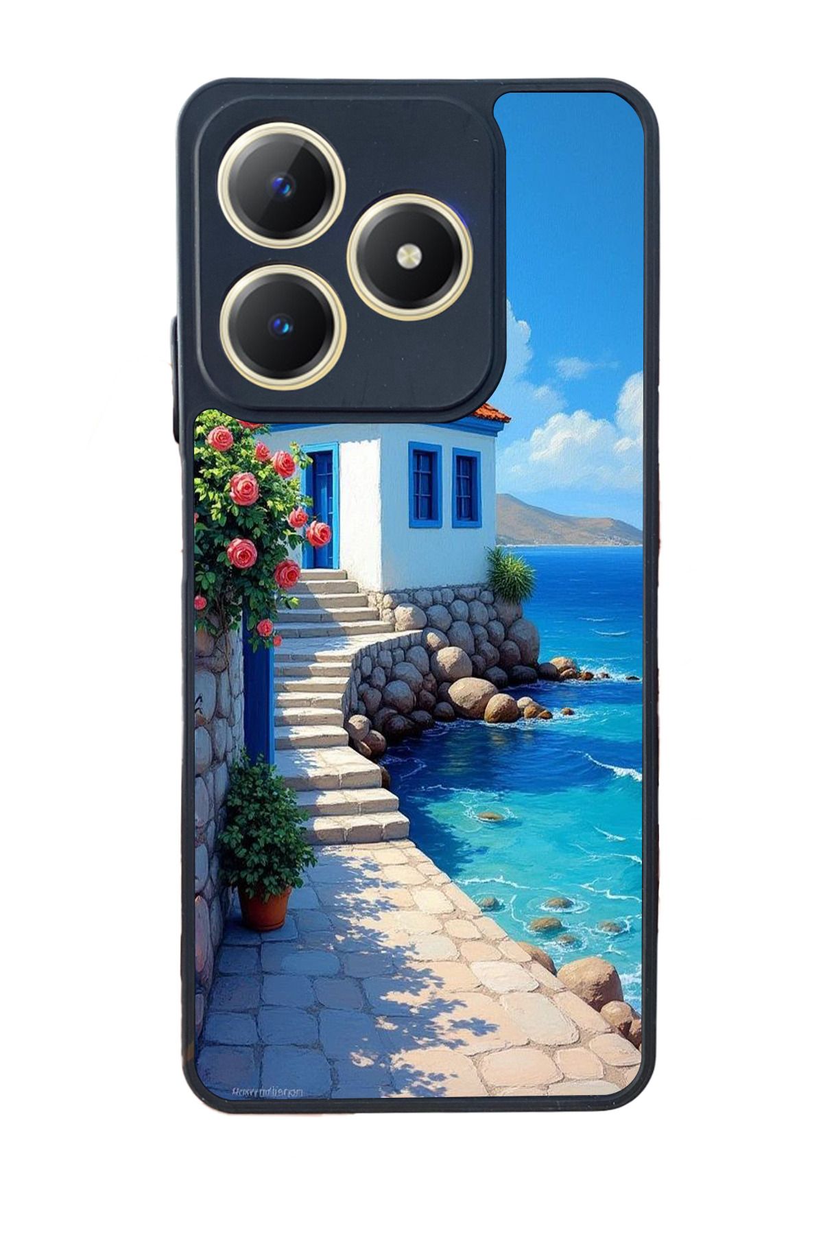 realme C61 Mat Uyumlu Siyah Kılıf – Yumuşak Silikon, Koruyucu, Şok Emici Kapak