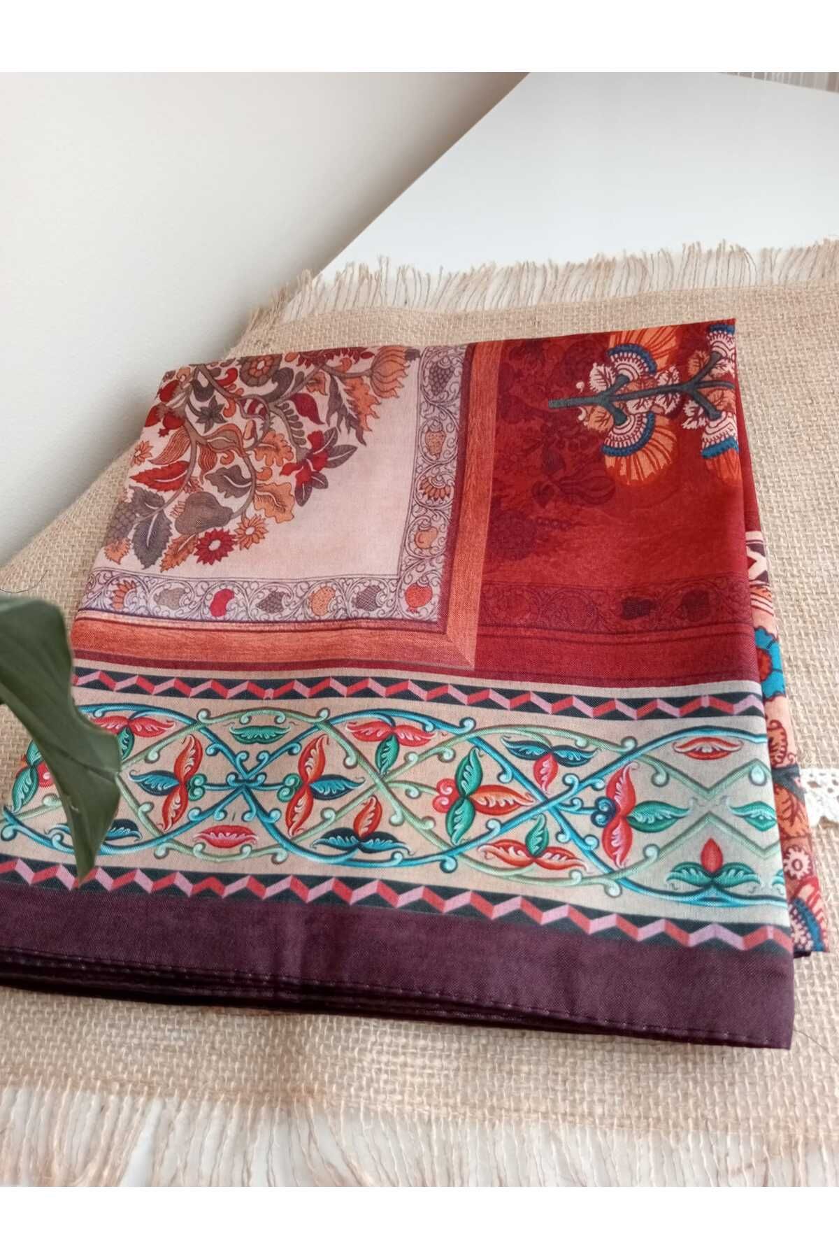 Pnr Wear Bahar Desenli Organik Soft Eşarp