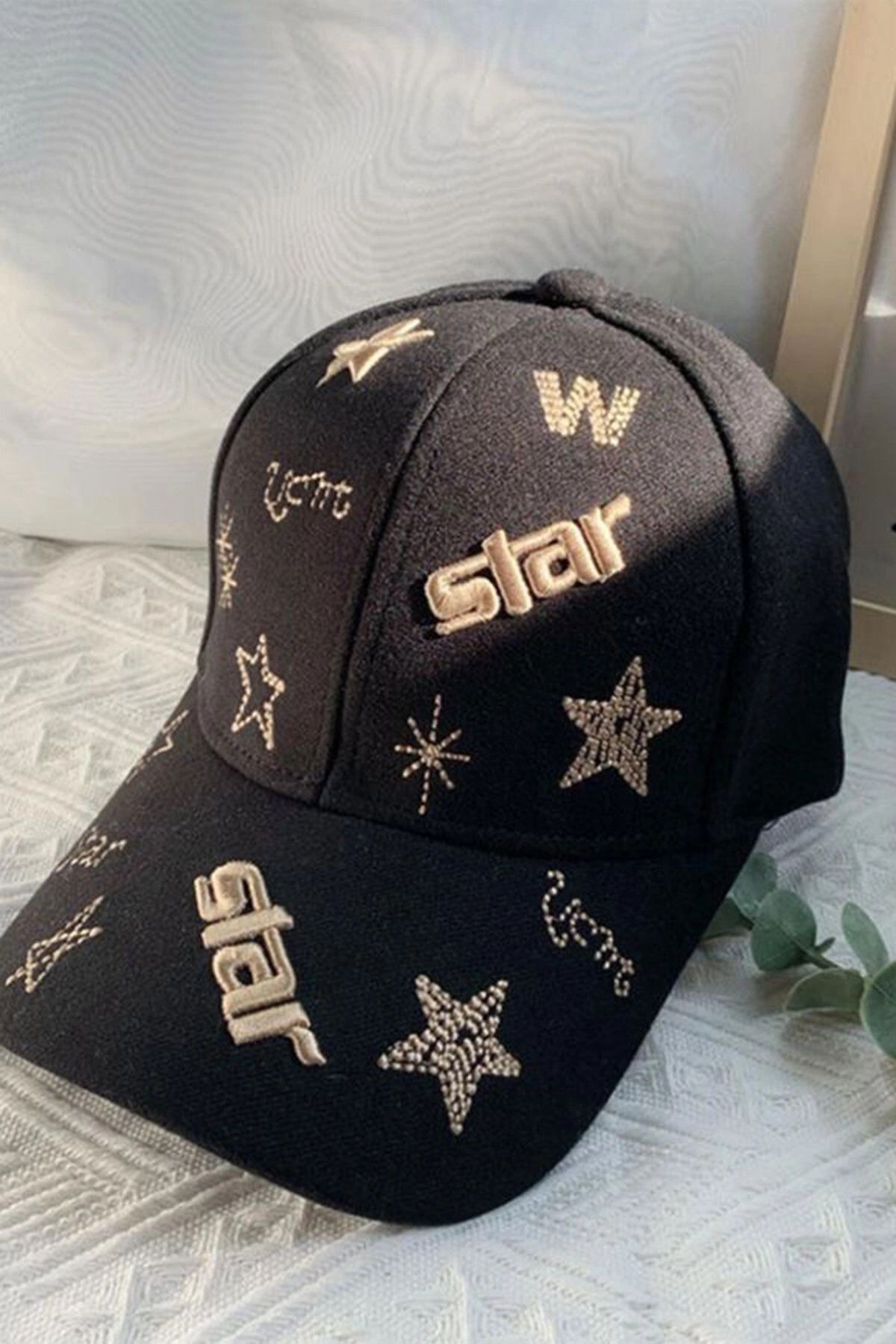 bacc Siyah Star Nakışlı Kep BCNSV-2514504