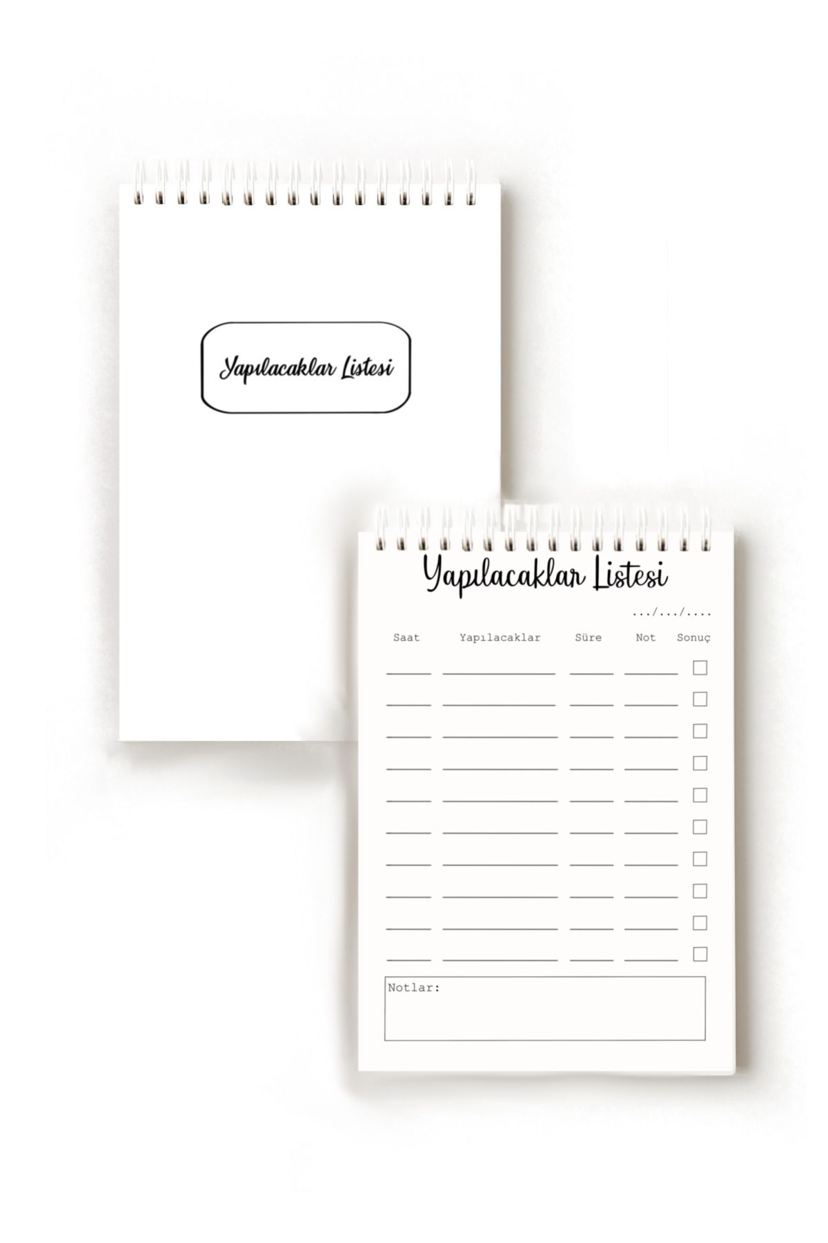 Handeto Kraft-Simple Minimalist Turkish to Do List, A5 to Do List, Planner, Task List, Planner 4