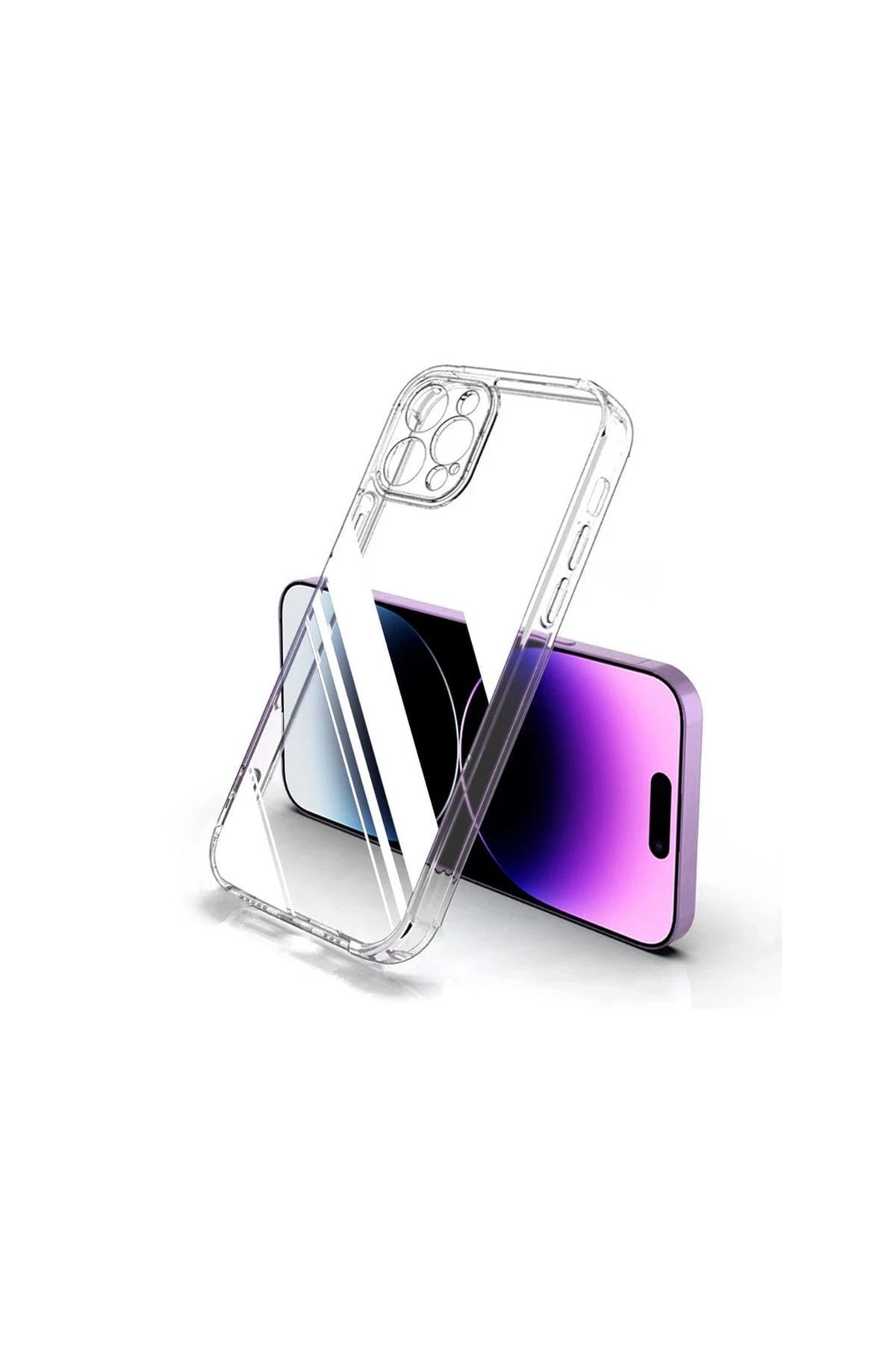 nexer plus apple iphone 14 pro max kamera korumalı şeffaf kılıf