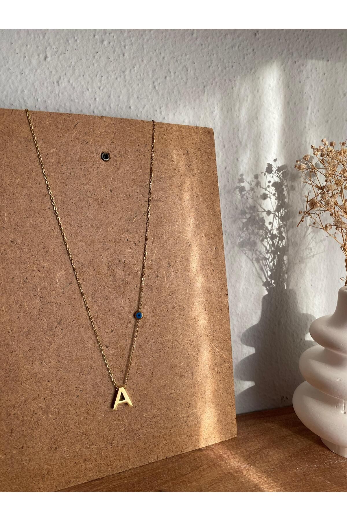 Bellamy Jewelry Gold Harf Kolye - A