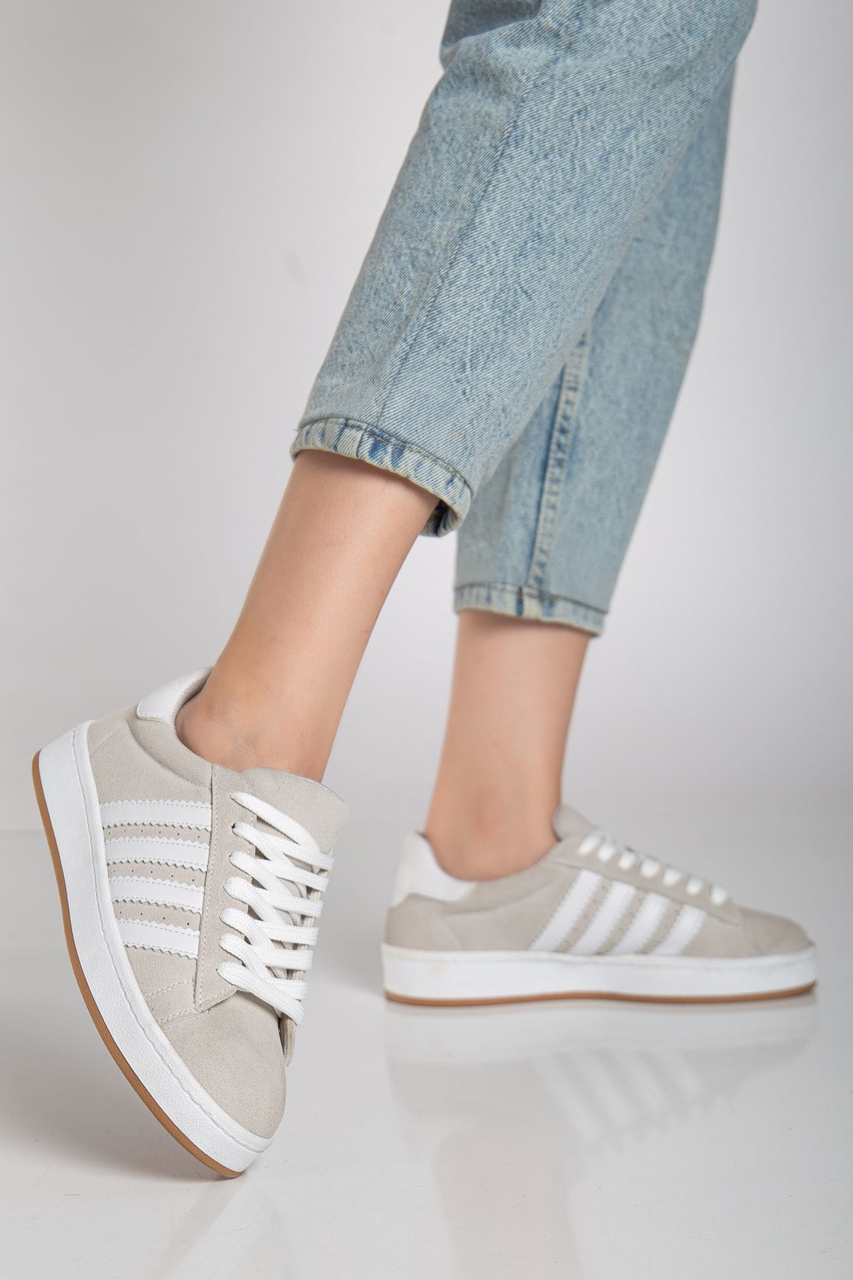 MY GROSS SHOES Kadın Dikişli Taban Rahat Garantili Sneaker Spor Ayakkabı