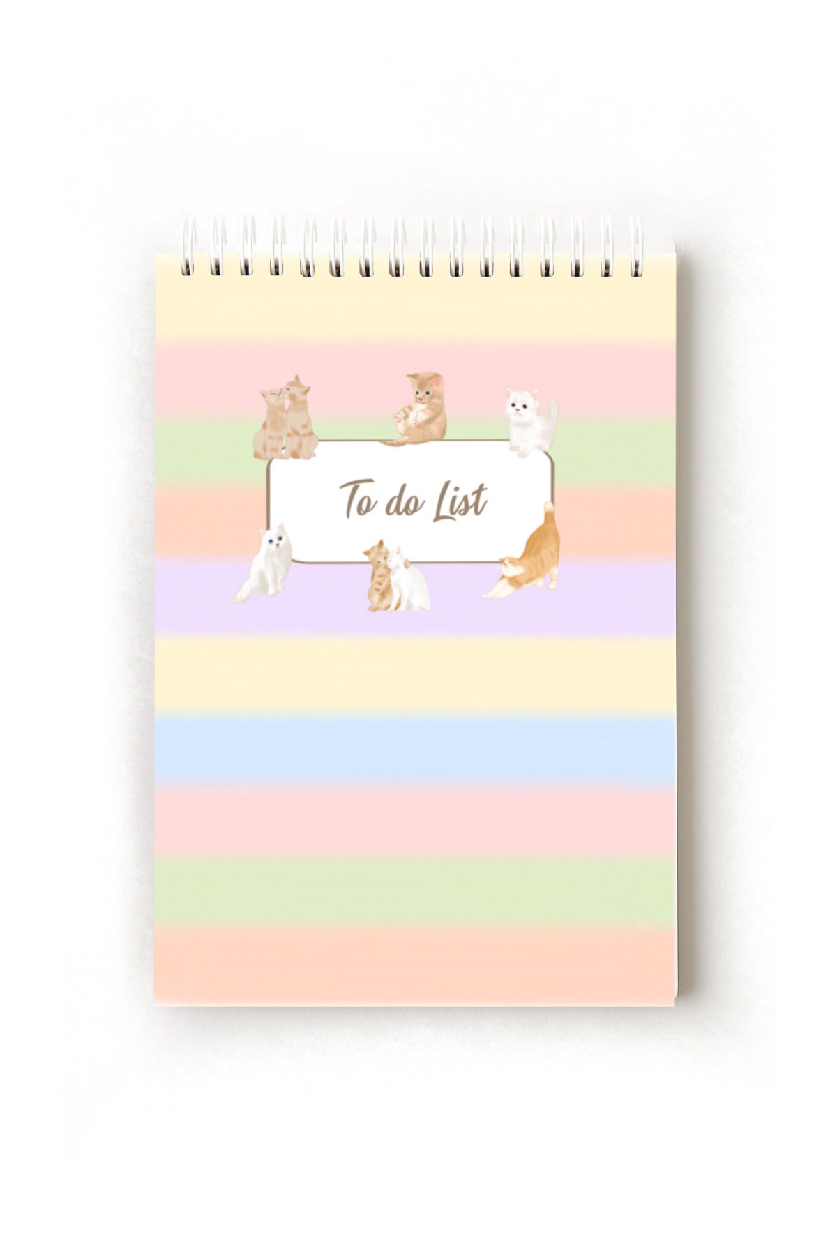 Handeto Kraft-Cat Themed English to Do List, A5 to Do List, Planner, Task List, Planner 2