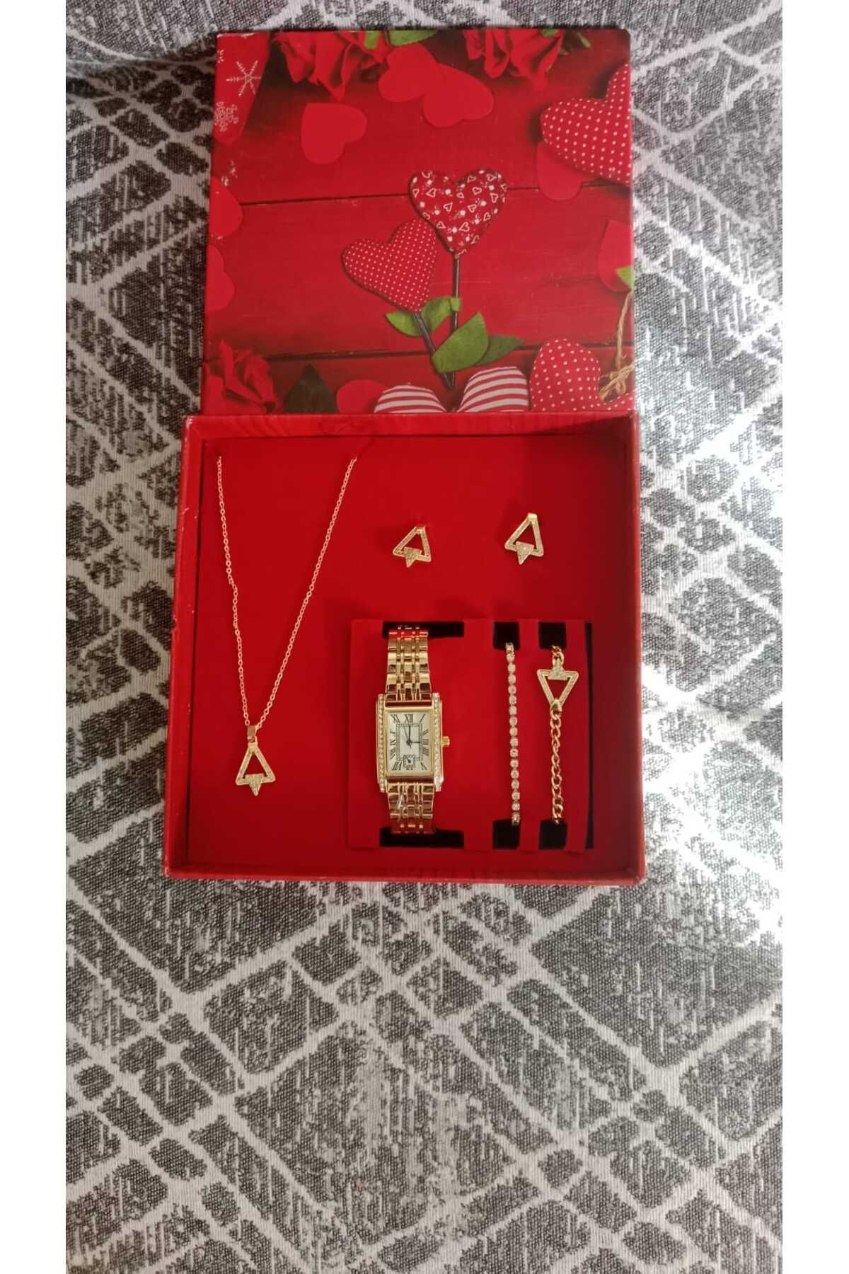 SPECTRUM PREMİUM Kare kutlu Kolyeli set