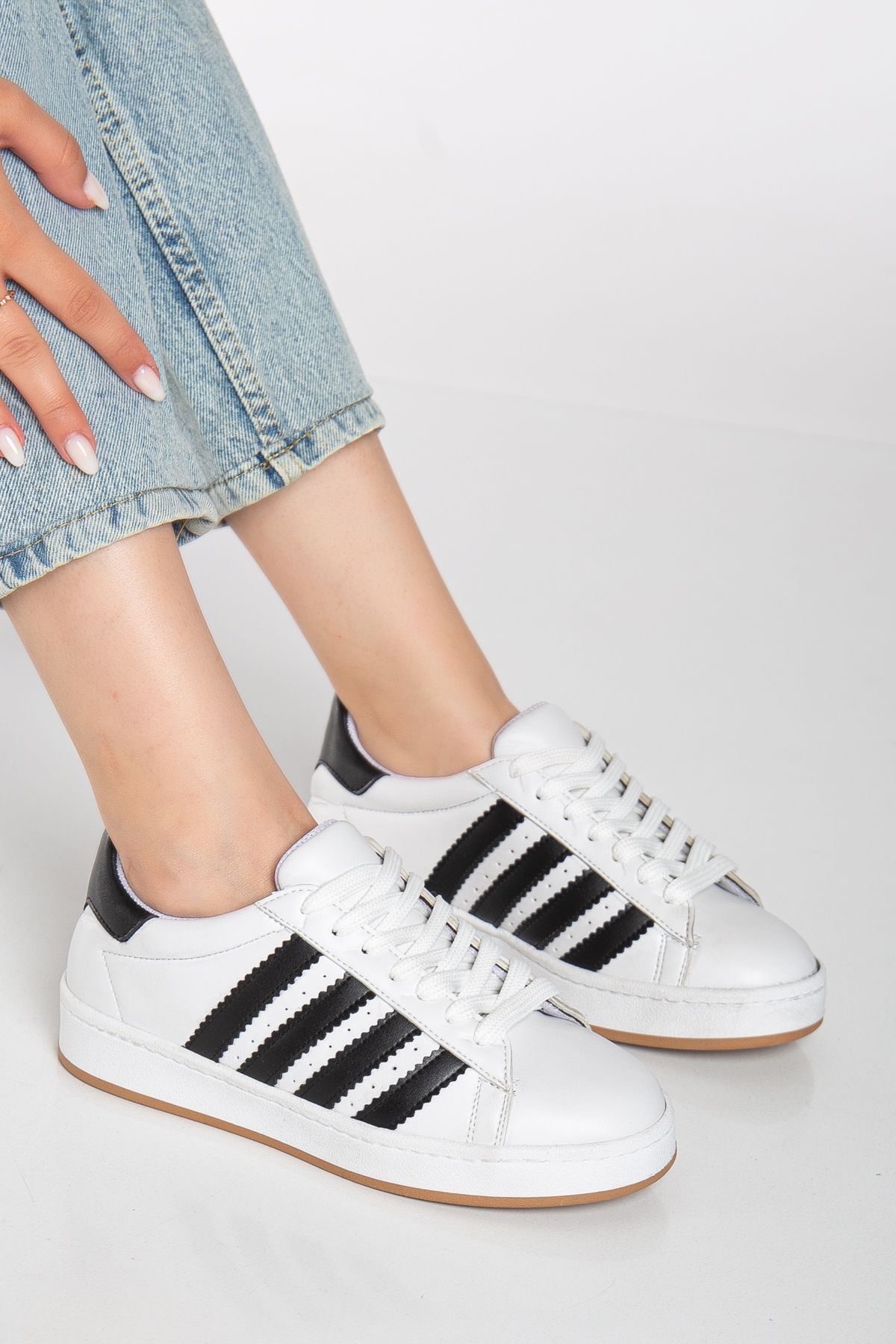 MY GROSS SHOES Kadın Dikişli Taban Rahat Garantili Sneaker Spor Ayakkabı