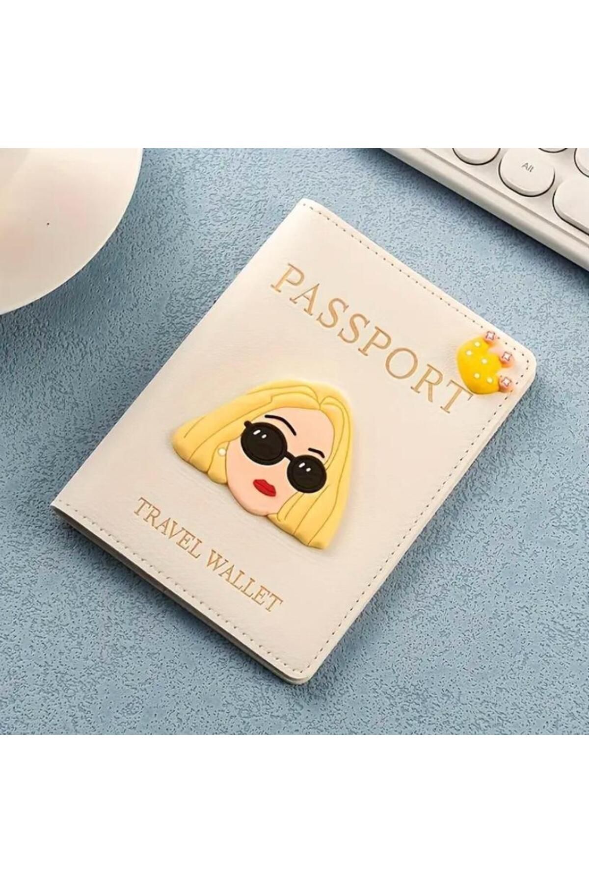 Bee you Karikatür Desenli Pasaport Kılıfı Koruyucu