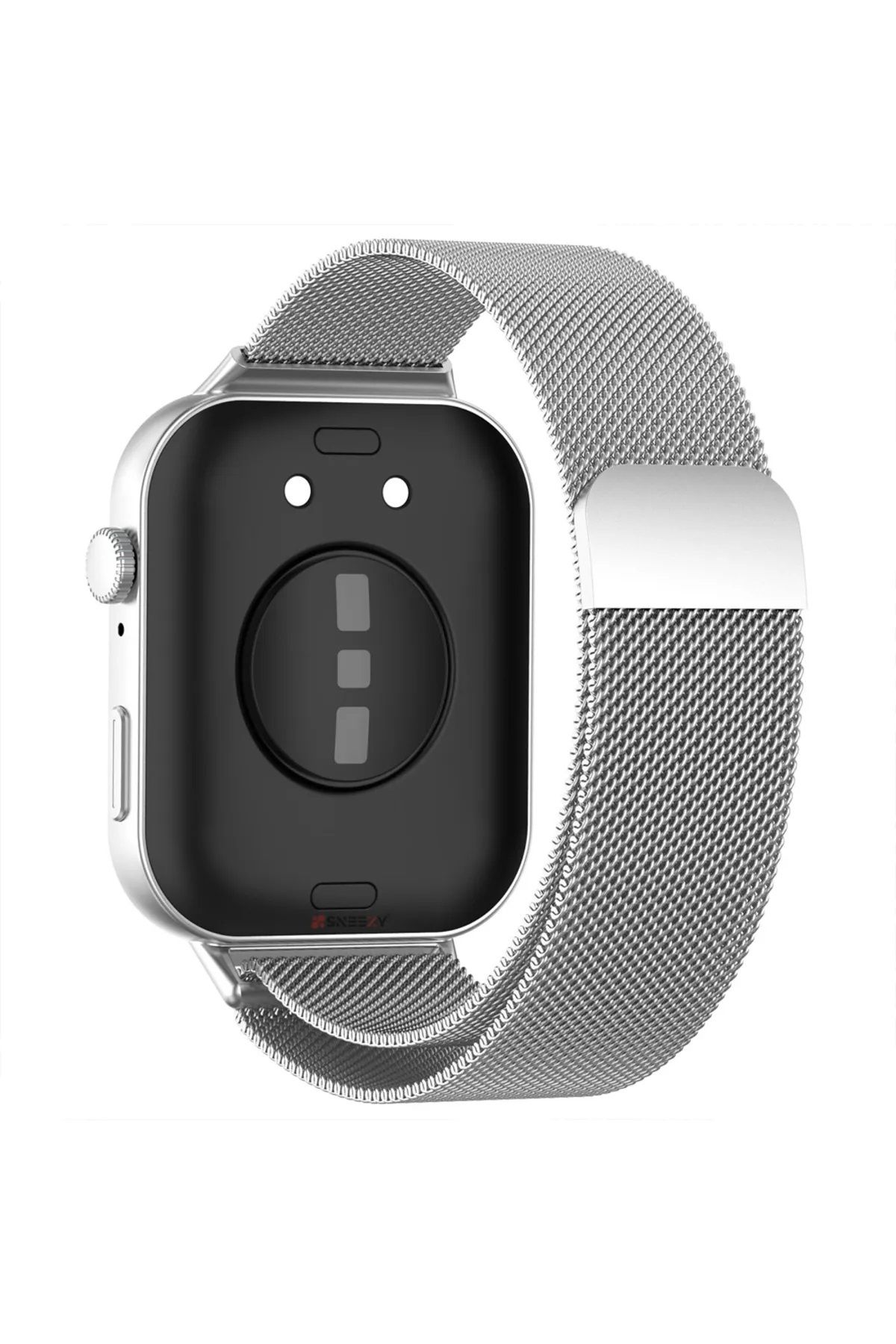 34center Huawei Watch Fit 4 Uyumlu Hasır Örgü Metal Kordon
