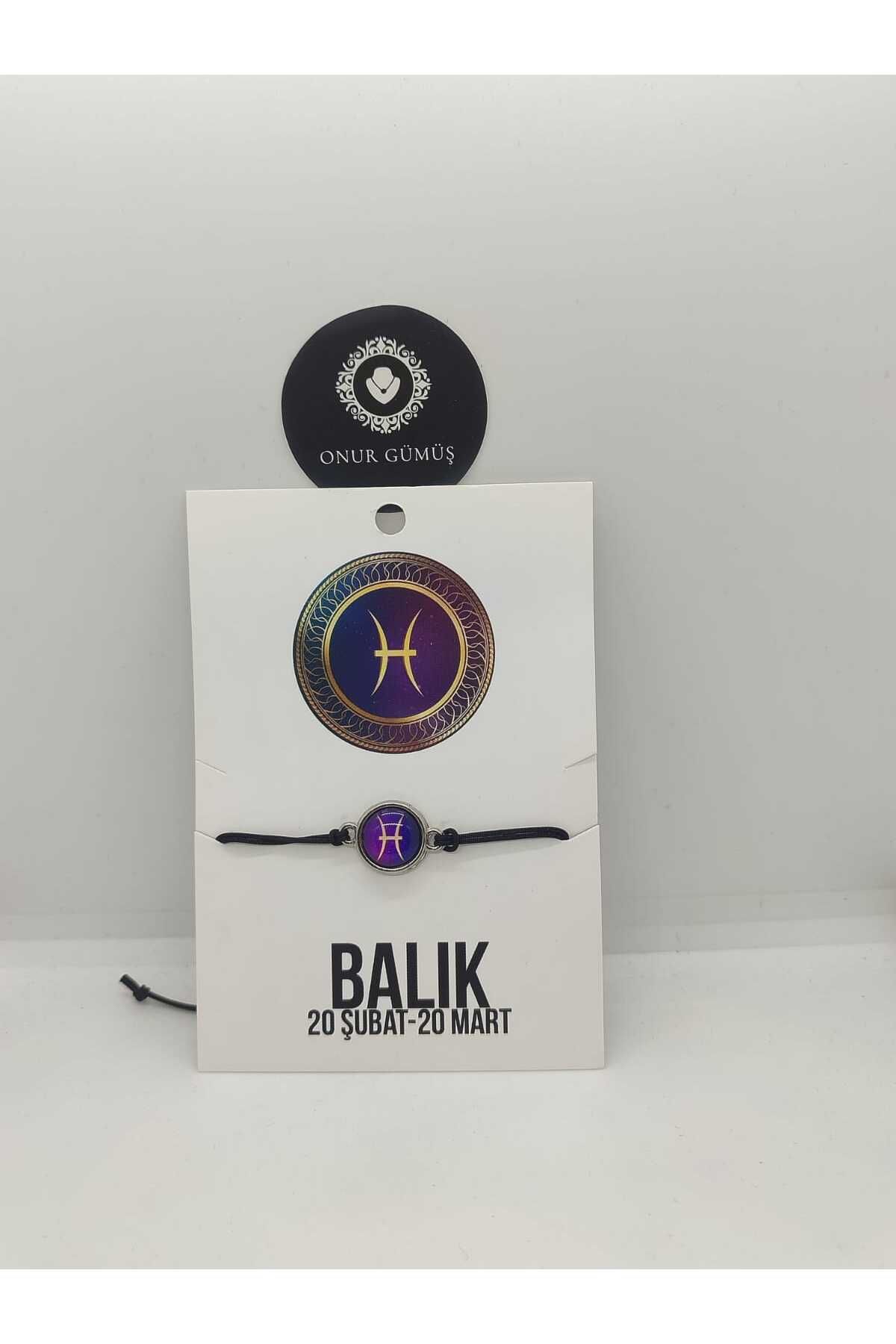 Onur Gümüş Balık Burcu Burç Bilekliği